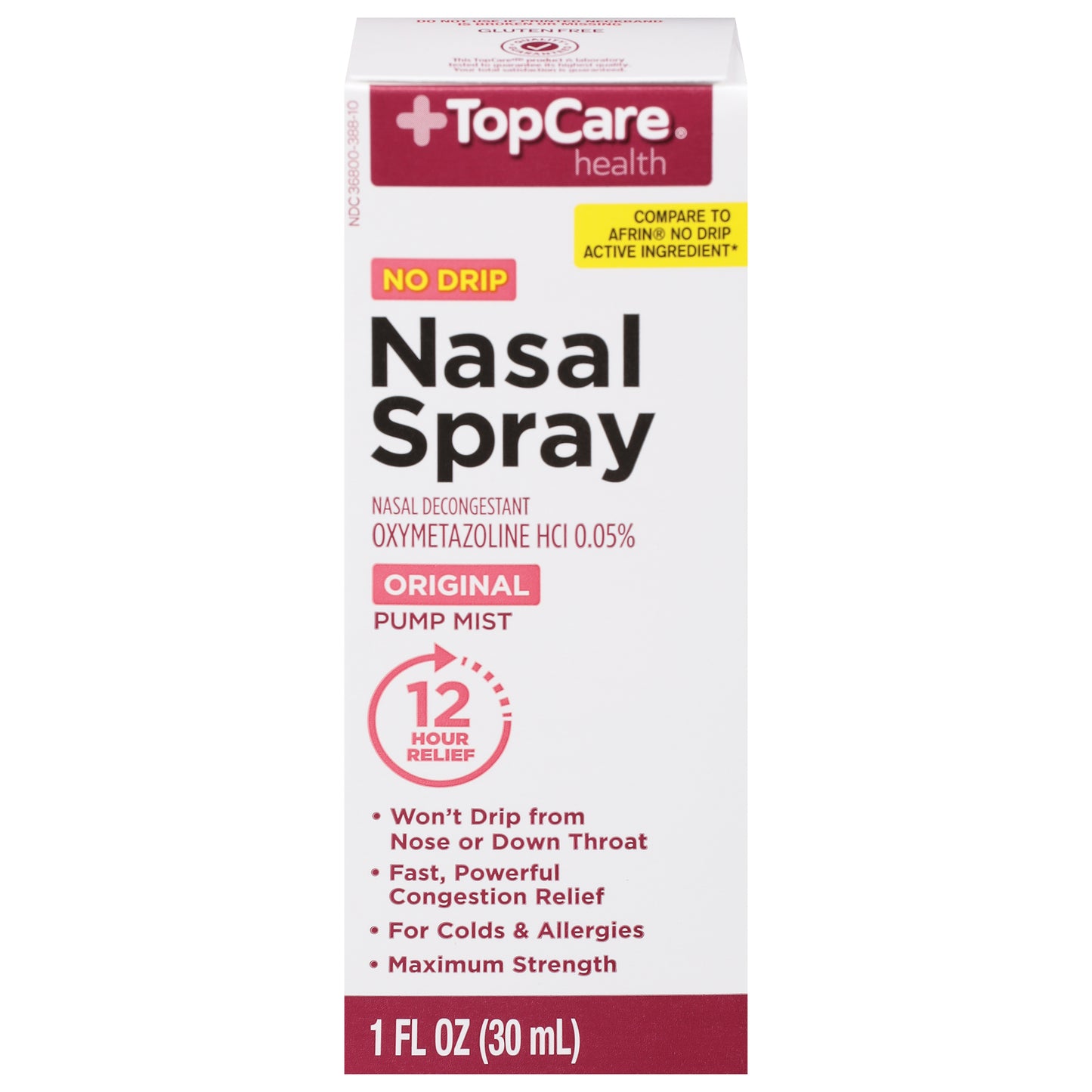 TopCare Health Original No Drip Nasal Spray 1 fl oz