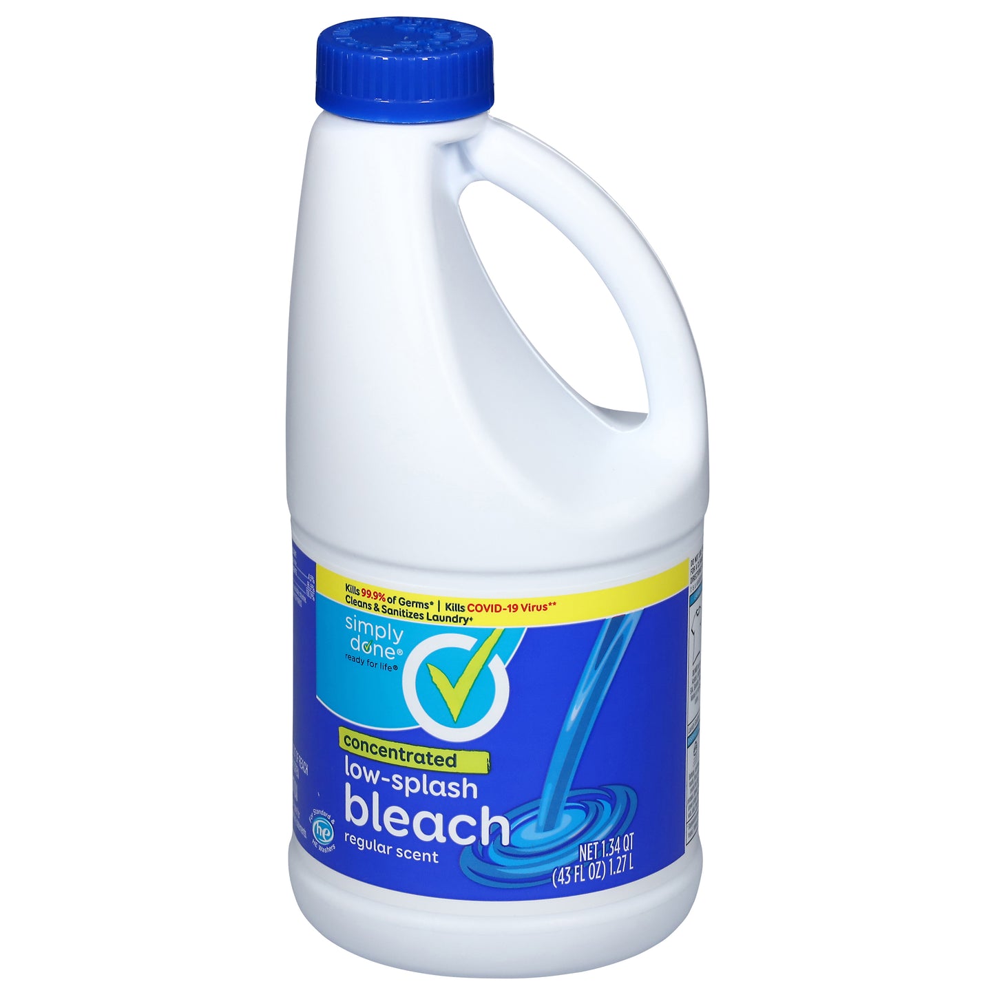 Simply Done Concentrated Low-Splash Regular Scent Bleach 1.34 qt