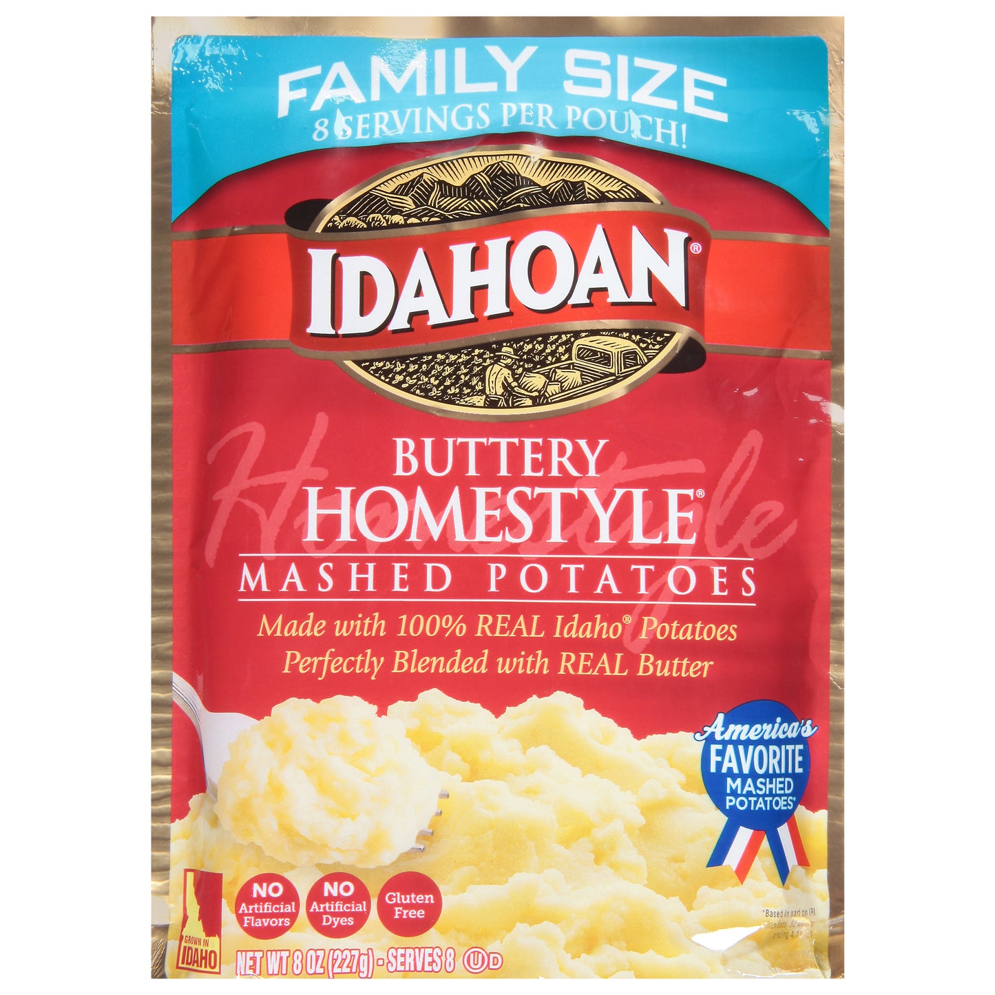 Idahoan Buttery Homestyle Mashed Potatoes Family Size 8 oz