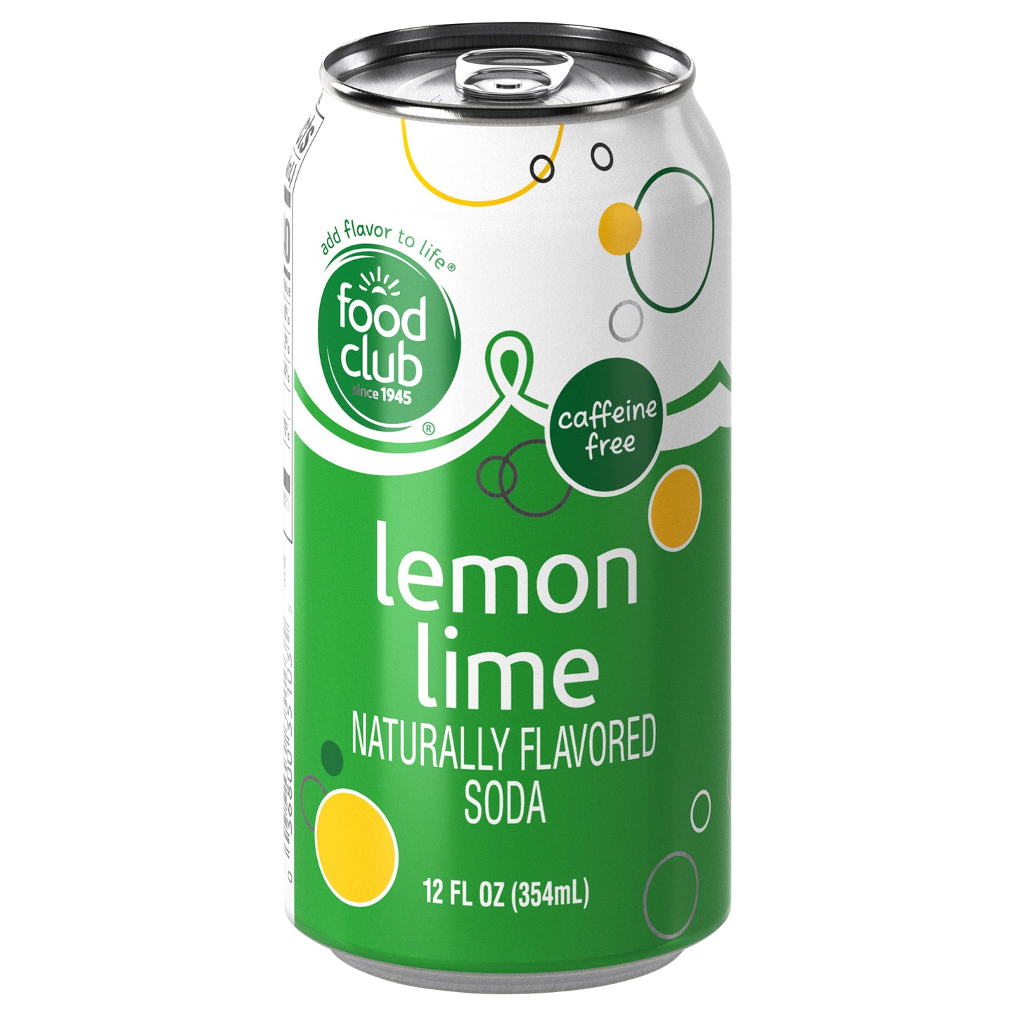 Food Club Caffeine Free Lemon Lime Soda 12 fl oz