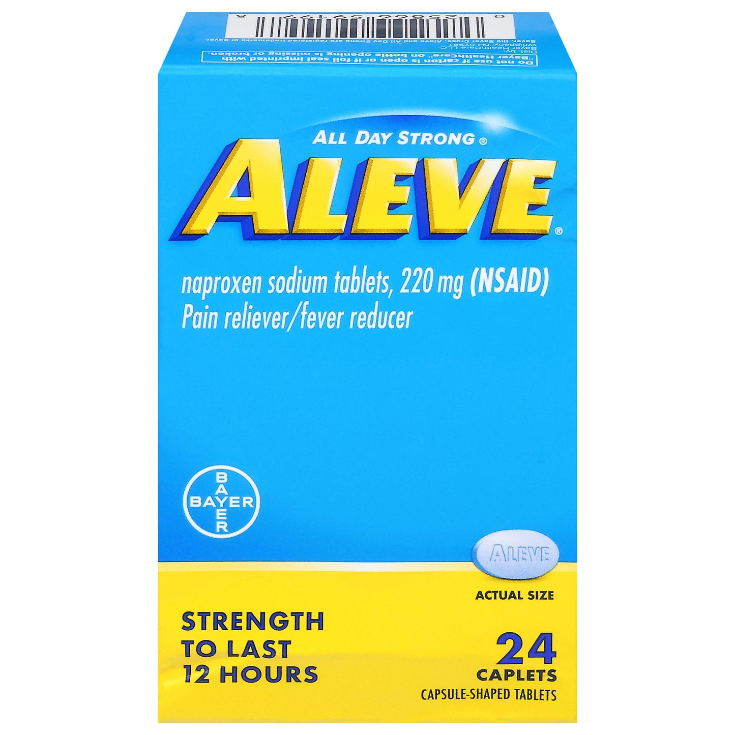 Aleve 220 mg Pain Reliever/Fever Reducer 24 Caplets