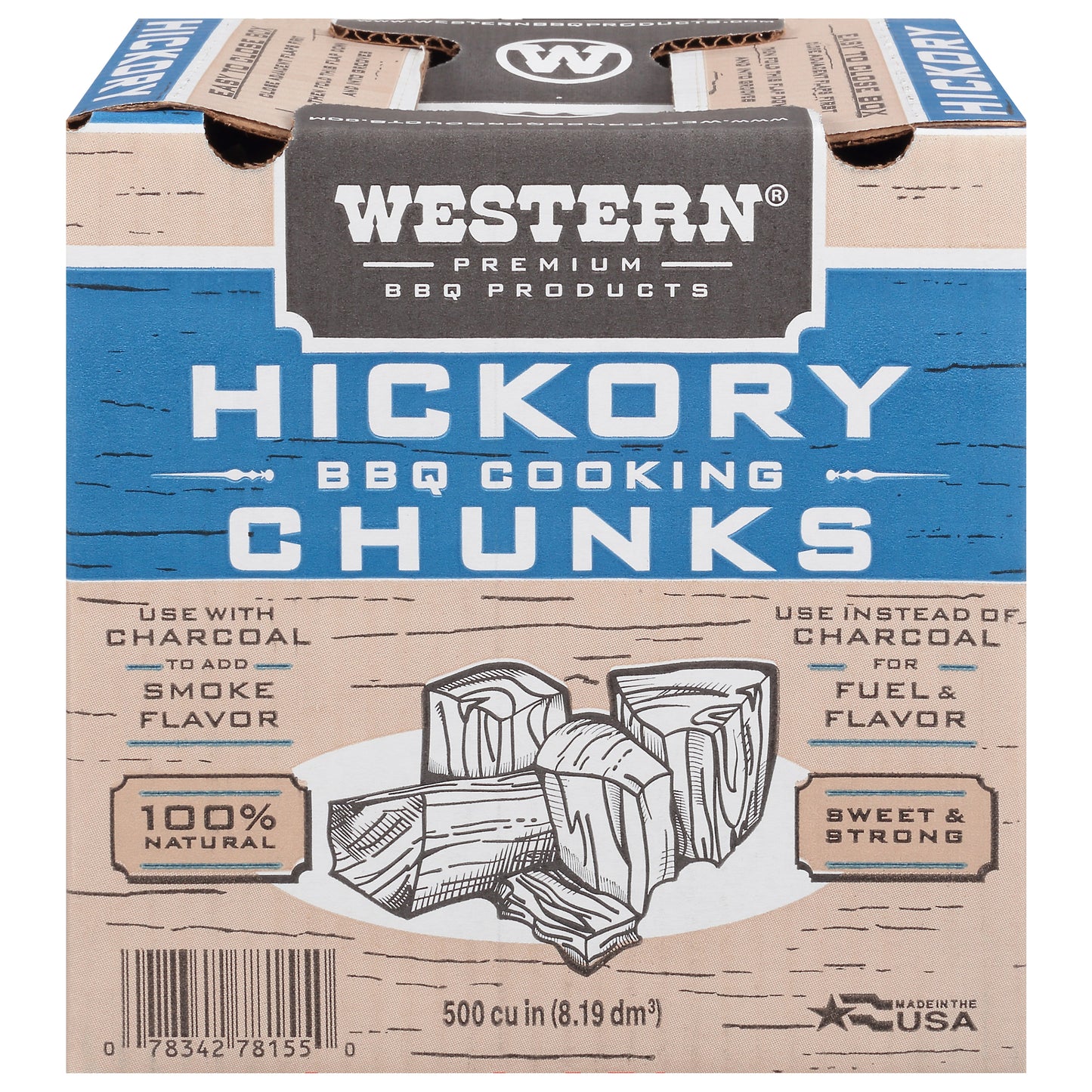 Western Premium BBQ Products Hickory BBQ Cooking Chunks 1 ea