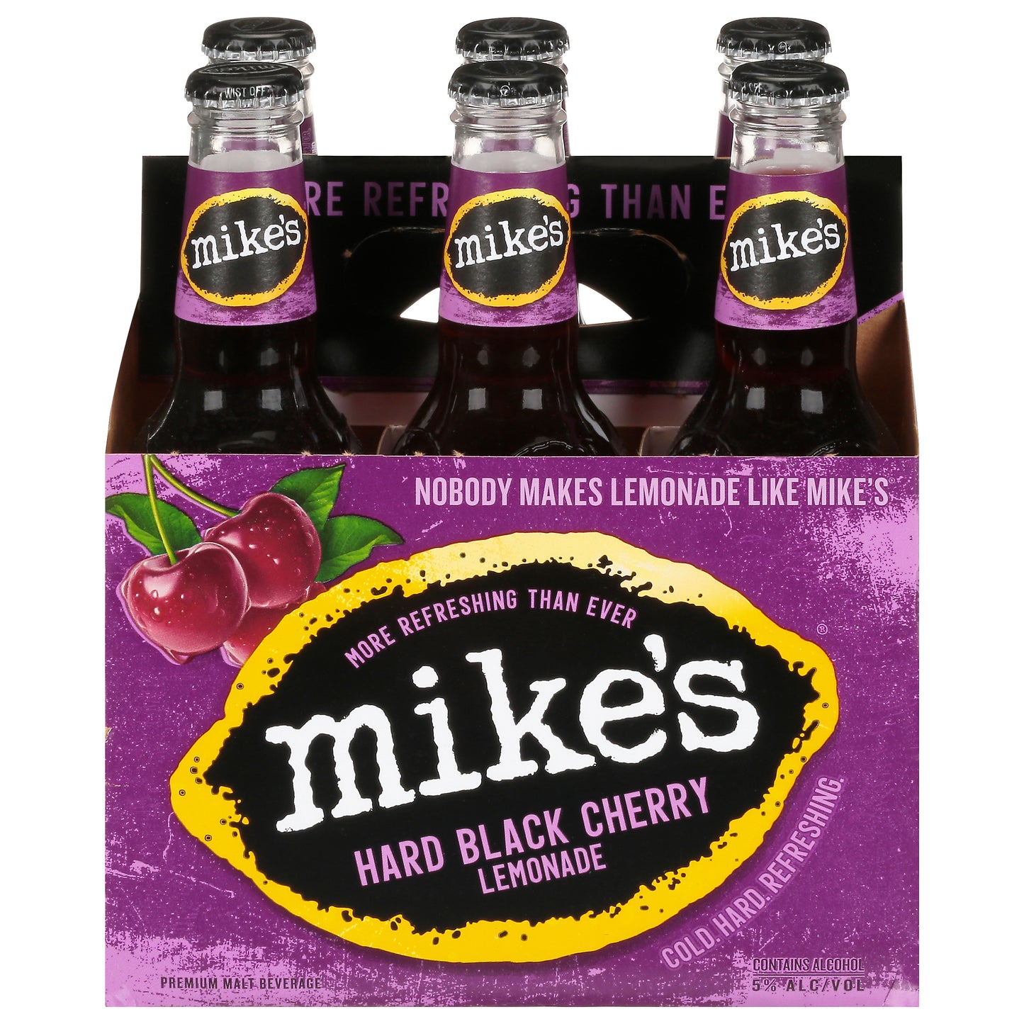 Mike's Premium Hard Black Cherry Lemonade Malt Beverage 6 - 11.2 fl oz Bottles