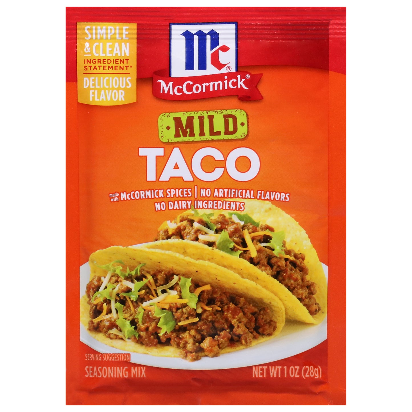 McCormick Mild Taco Seasoning Mix 1 oz