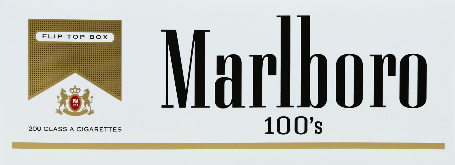 Marlboro Cigarettes 200 ea - FLIP-TOP BOX 100's Gold