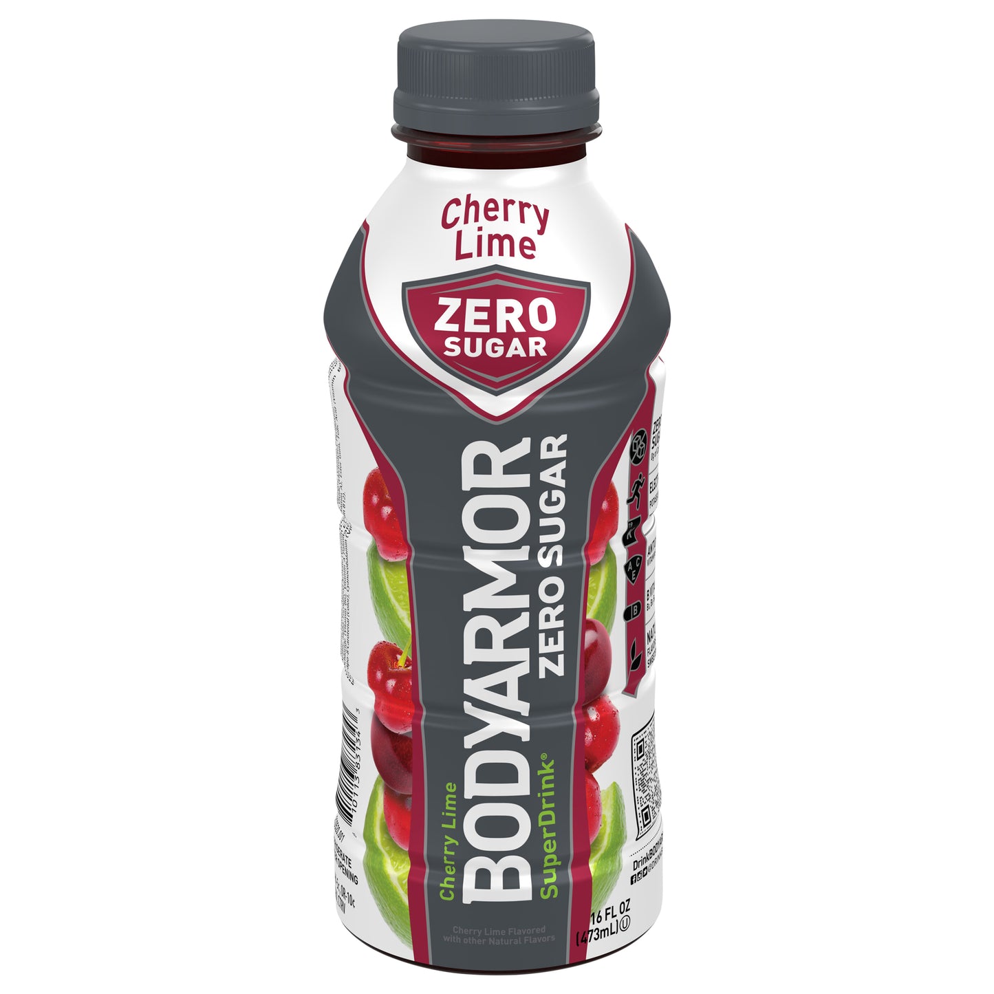 BODYARMOR Zero Sugar Cherry Lime Bottle, 16 fl oz