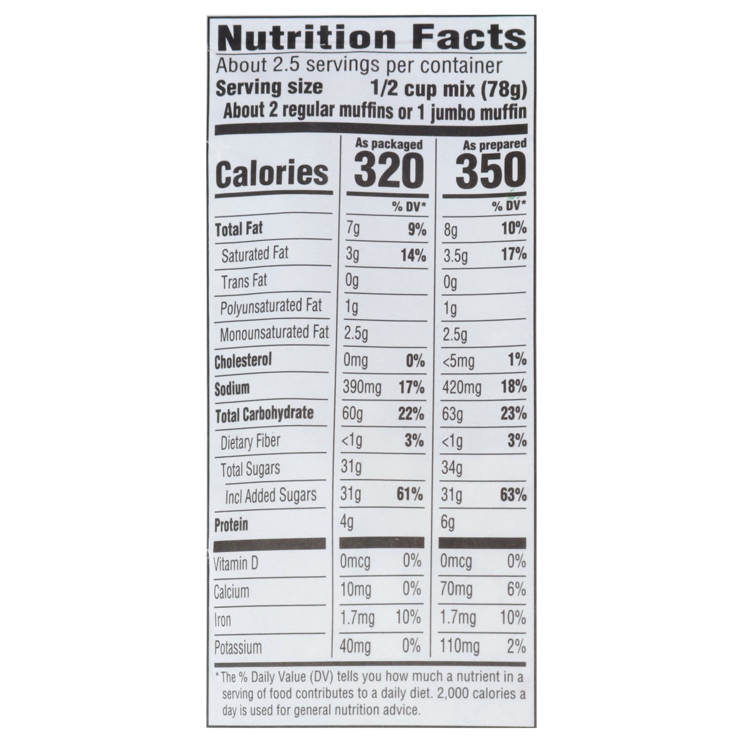 Food Club Wildberry Muffin Mix 7 oz
