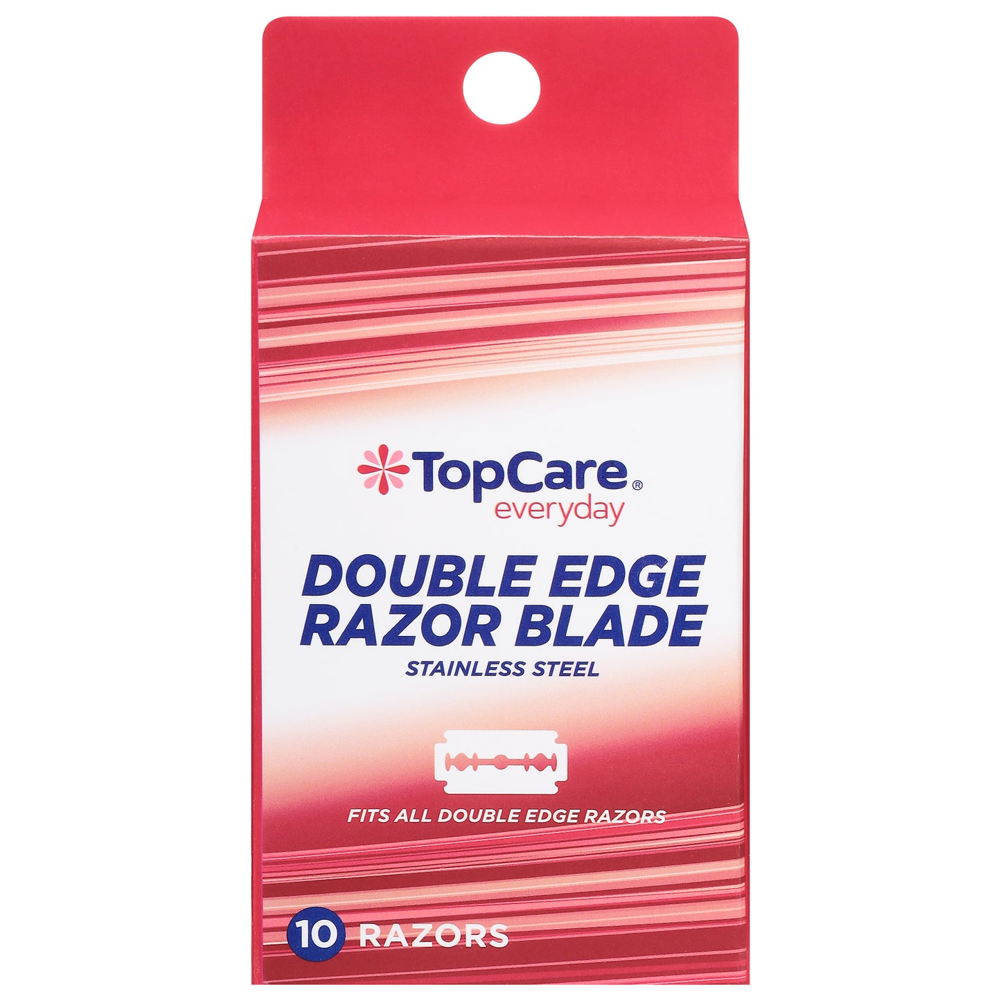 TopCare Everyday Stainless Steel Double Edge Razor Blade 10 ea