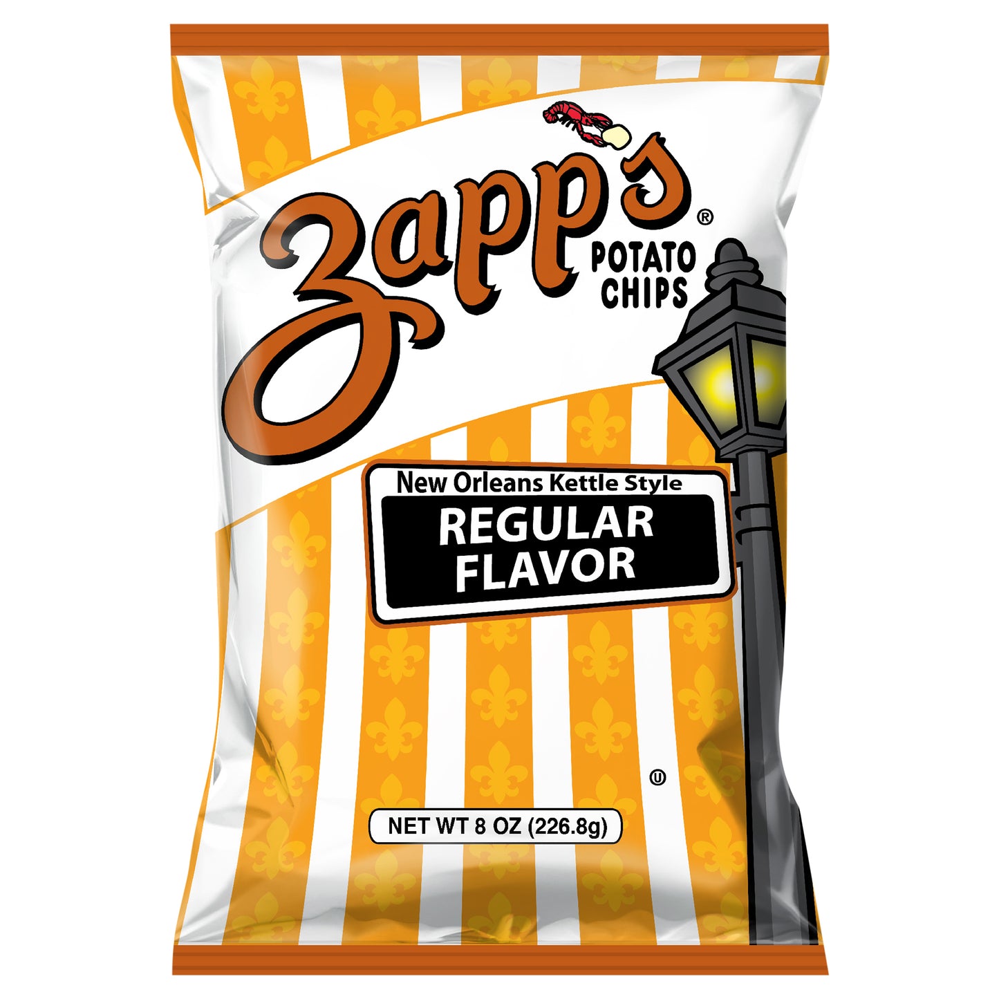 8 oz Zapp's Regular Flavor New Orleans Kettle Style Potato Chips