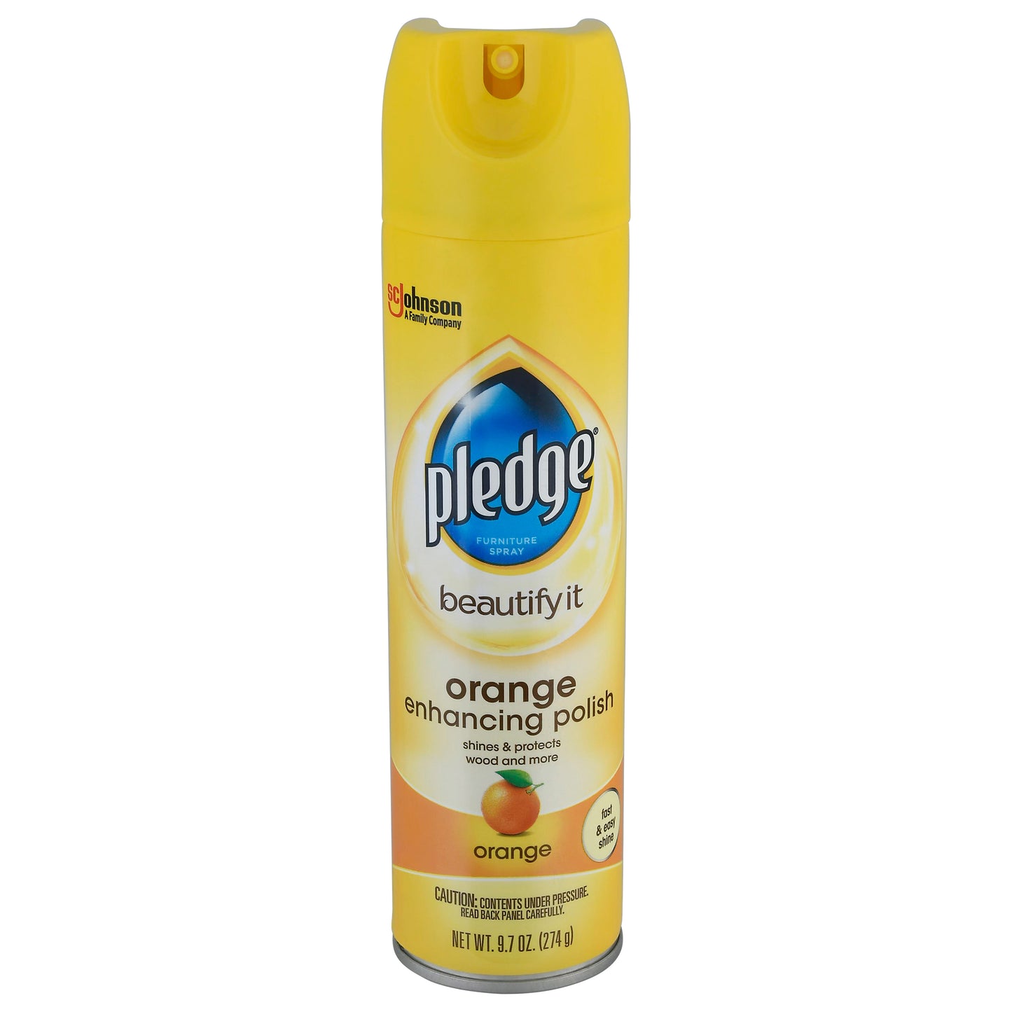 Pledge Enhancing Polish Orange Furniture Spray 9.7 oz