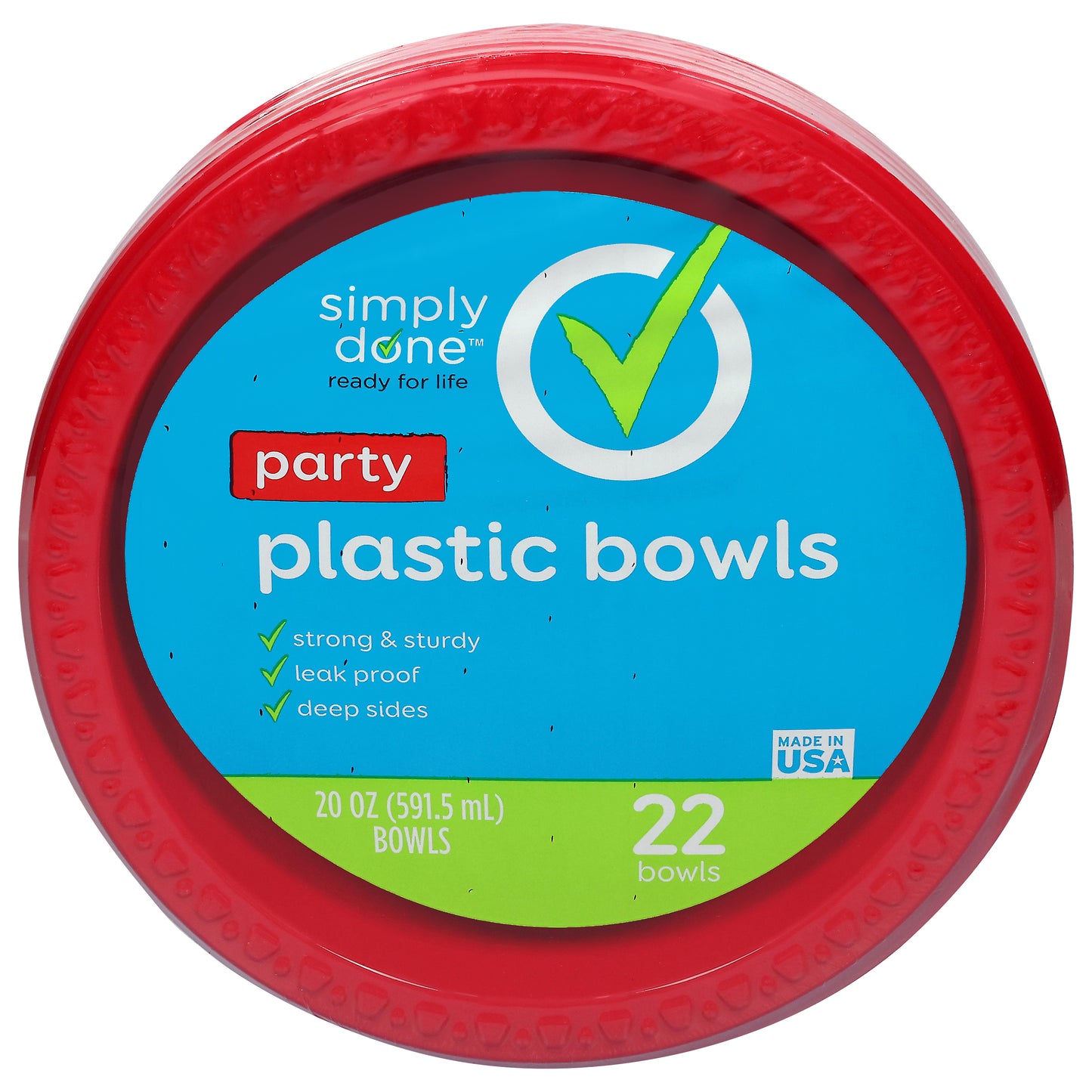 Simply Done Party Plastic Bowls 22 ea
