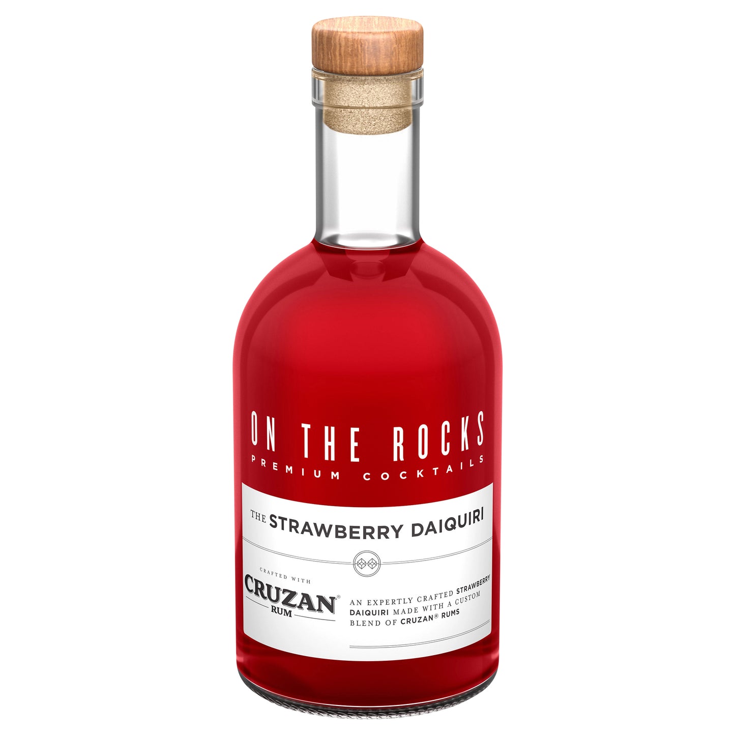 On The Rocks Cruzan Strawberry Daiquiri Ready to Drink Cocktail 750 ml