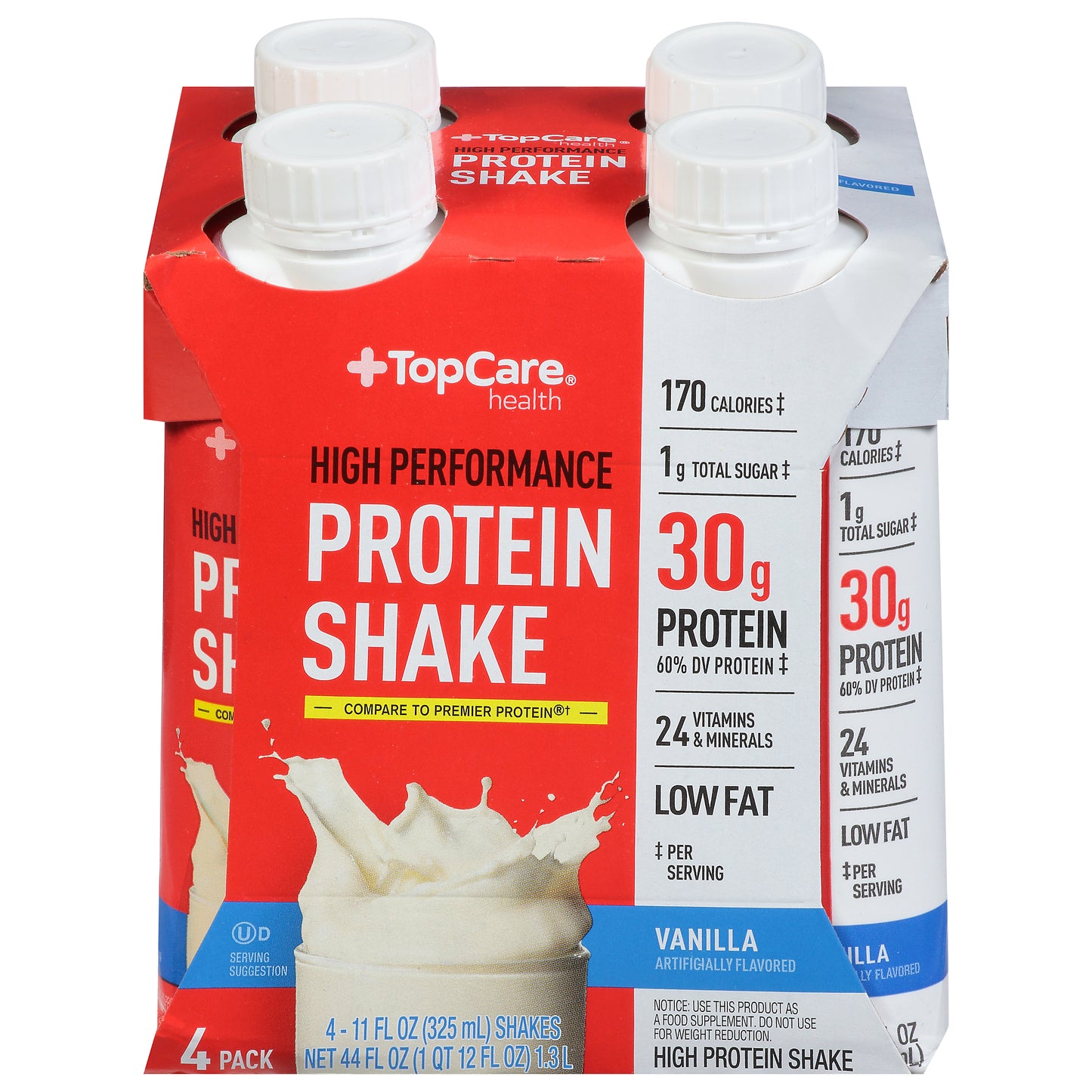 TopCare Health 4 Pack Vanilla Protein Shake 4 ea
