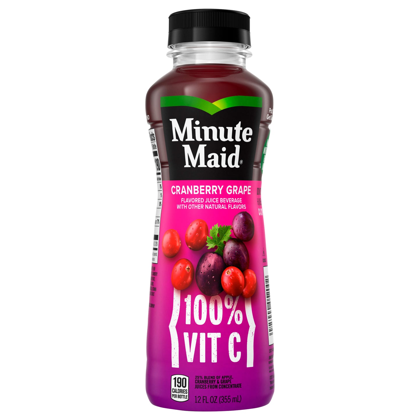 Minute Maid Cranberry Grape Bottle, 12 fl oz