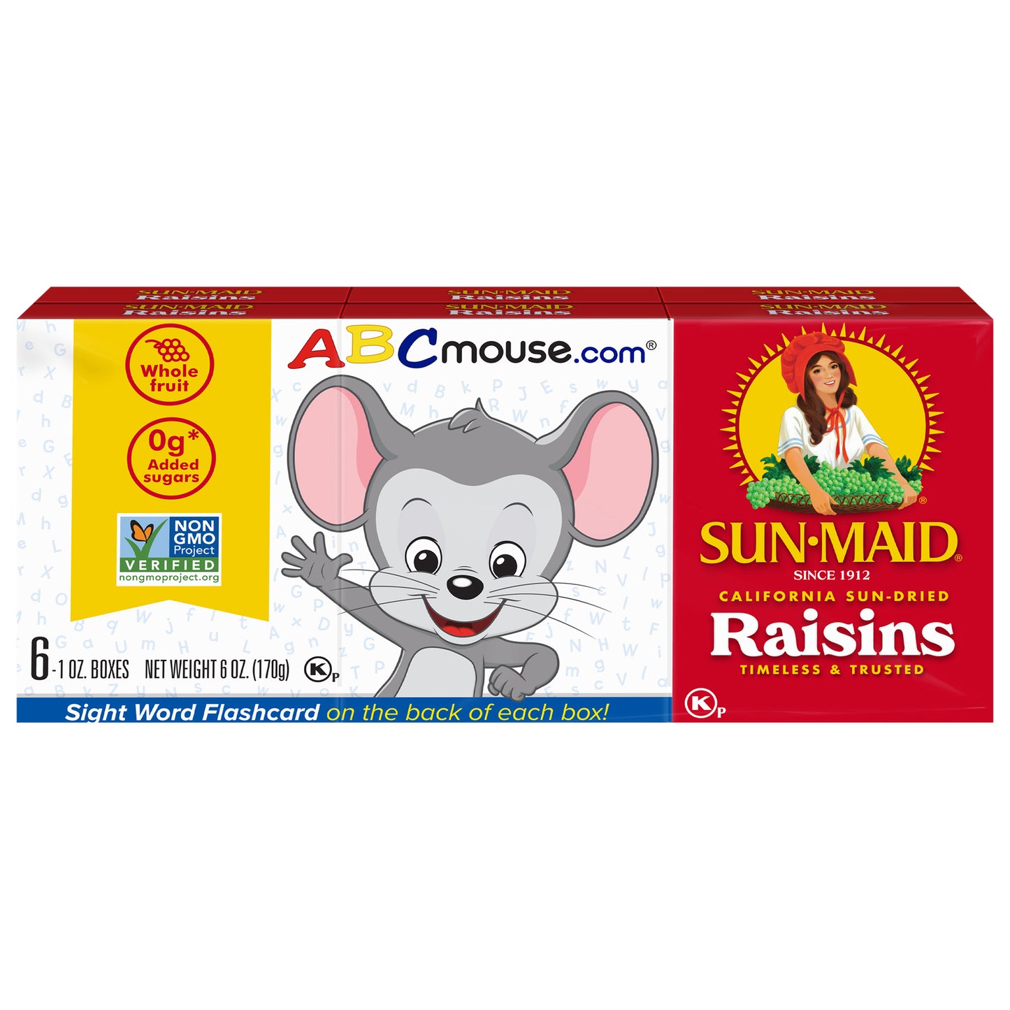 Sun-Maid® California Sun-Dried Raisins 6-Pack/1oz Cartons