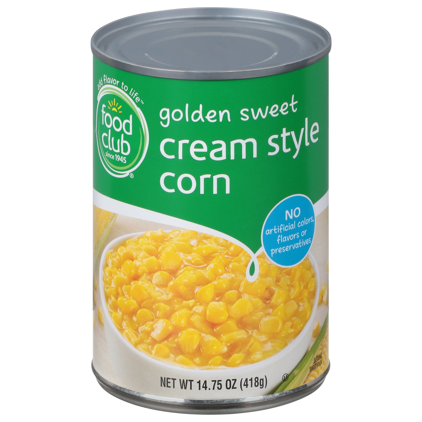 Food Club Cream Style Golden Sweet Corn 14.75 oz