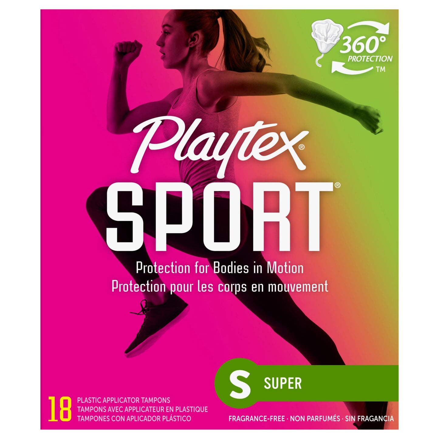 Playtex Sport Tampons Super Absorbency Unscented