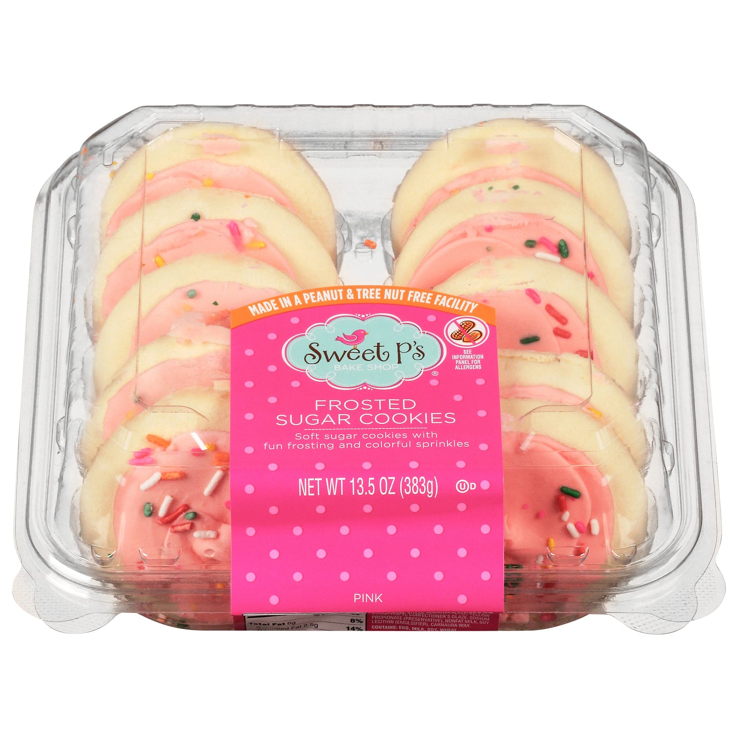 Sweet P's Bake Shop Pink Frosted Sugar Cookies 13.5 oz
