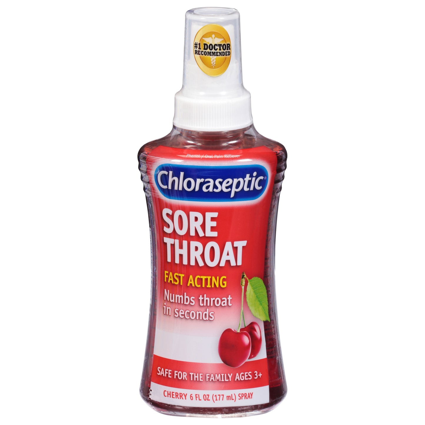 Chloraseptic Spray Cherry Sore Throat 6 fl oz