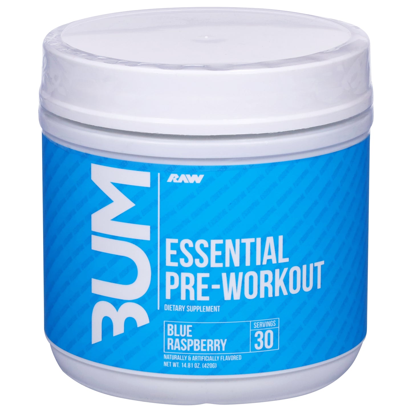 Raw Bum Essential Blue Raspberry Pre-Workout 14.81 oz