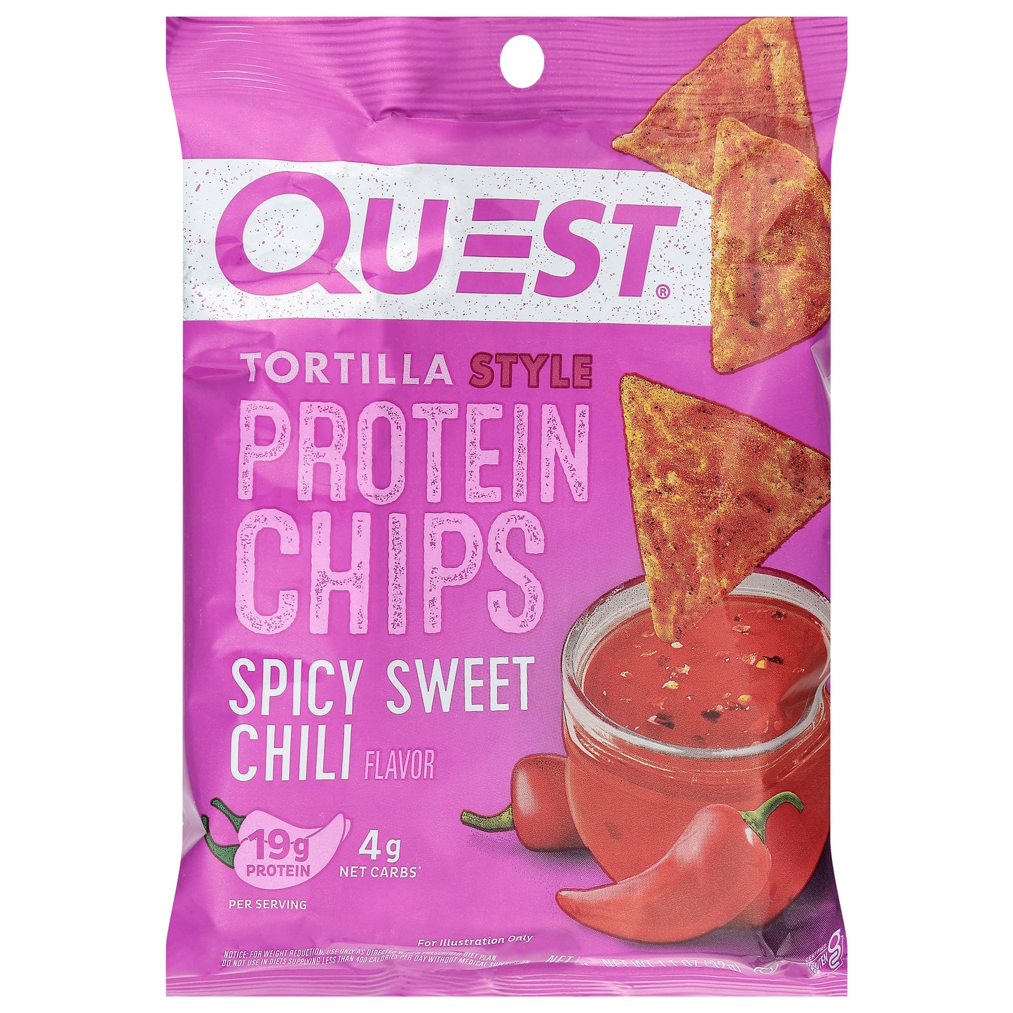 Quest Tortilla Style Spicy Sweet Chili Flavor Protein Chips 1.1 oz