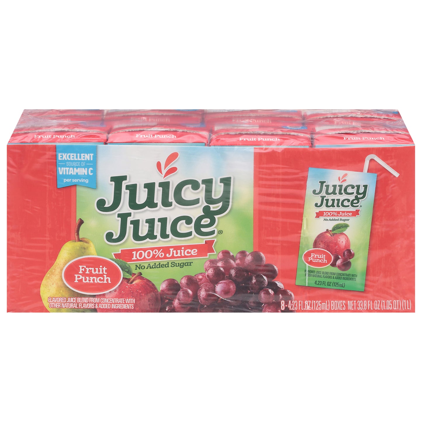 Juicy Juice Fruit Punch 100% Juice 8 - 4.23 fl oz Boxes