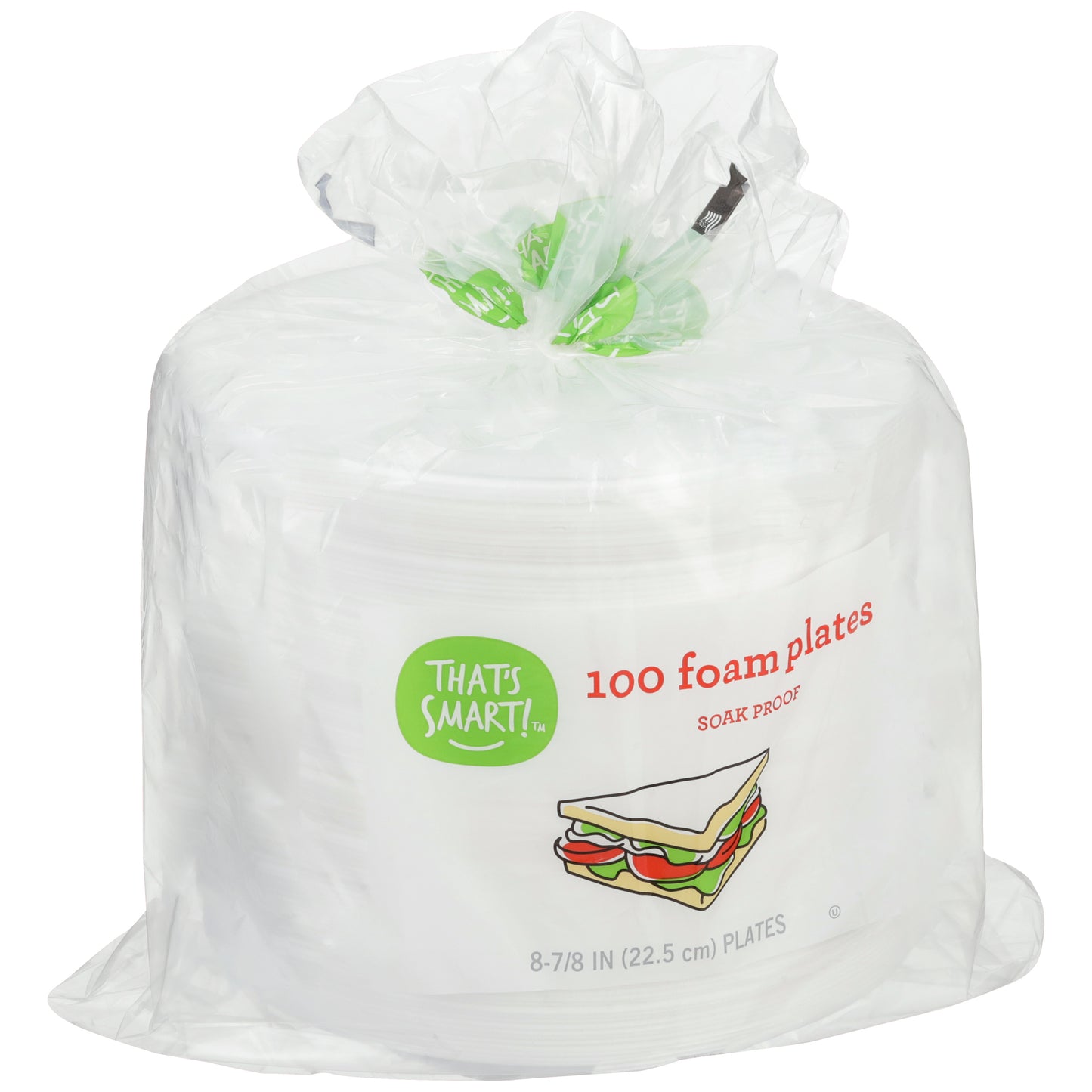 Soak Proof Foam Plates - 100 foam plates