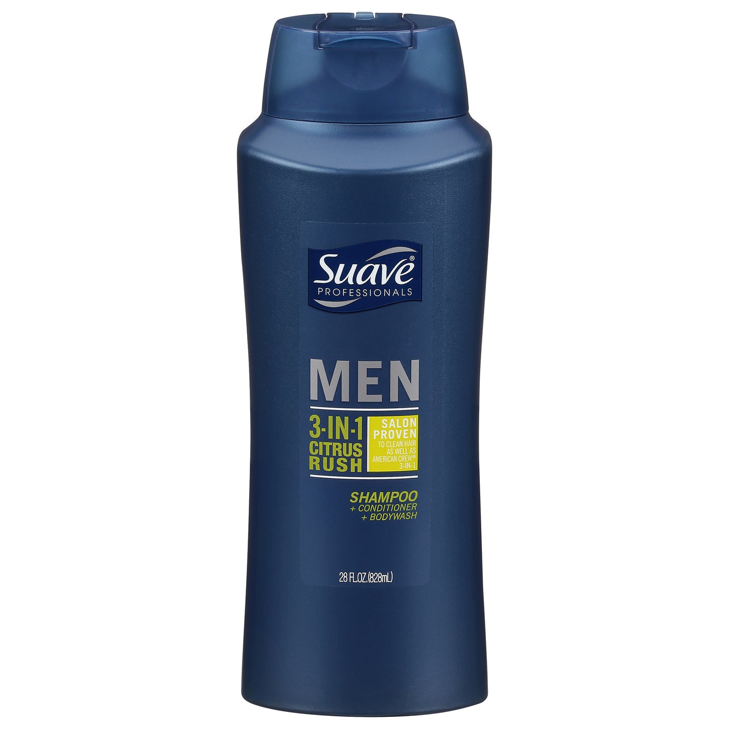 Suave Professionals Mens 3-in-1 Citrus Rush Shampoo+Conditioner+Bodywash 28 fl oz
