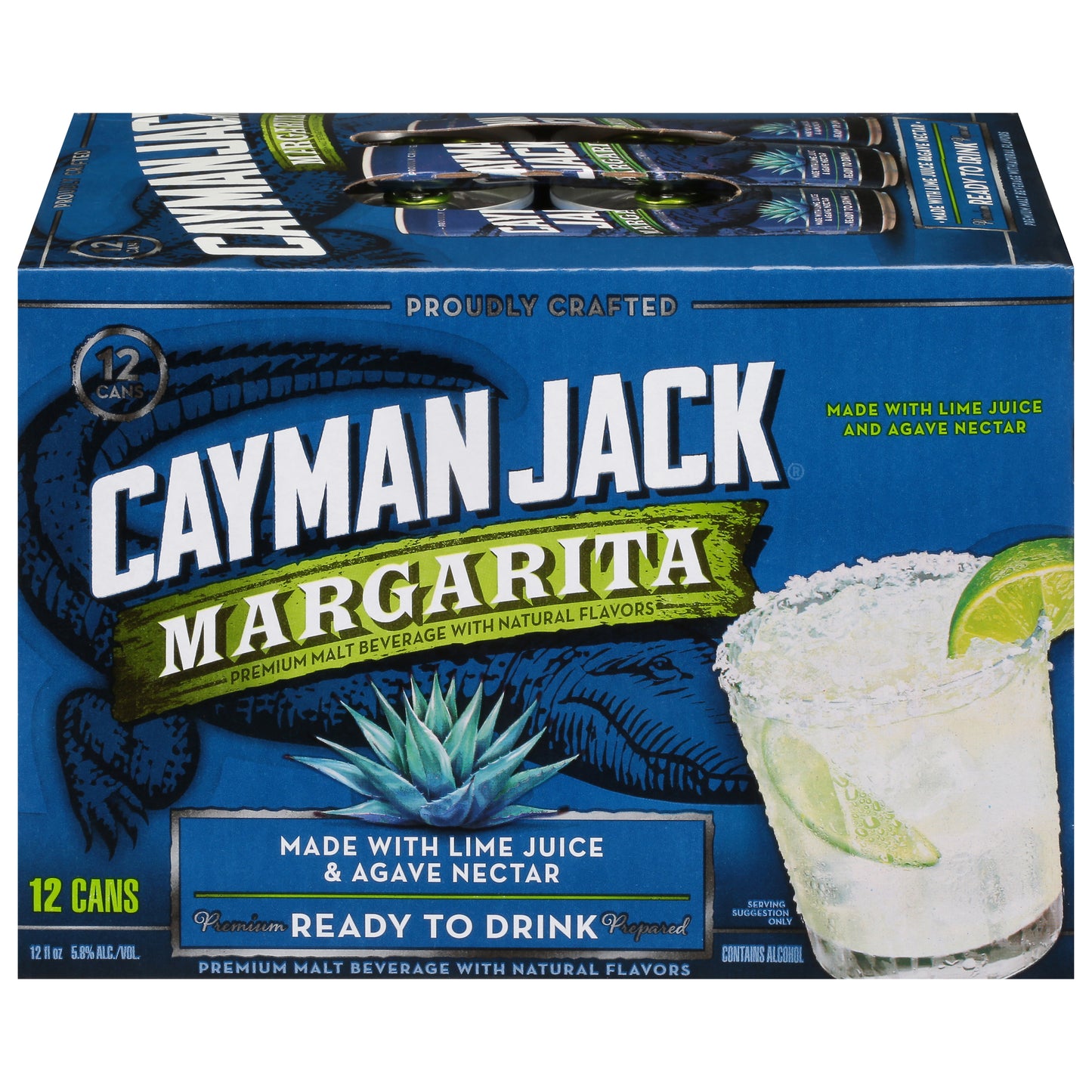 Cayman Jack Margarita Malt Beverage Can 12 ea