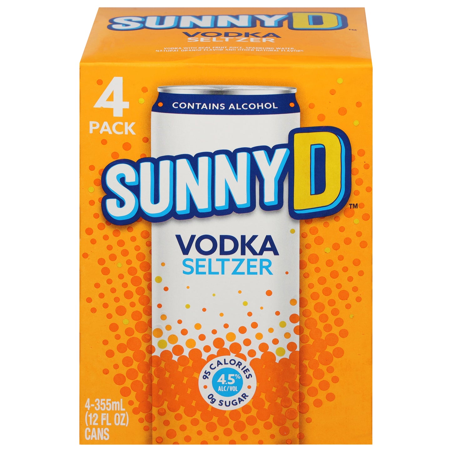 Sunny D Vodka Seltzer 4 - 355 ml Cans
