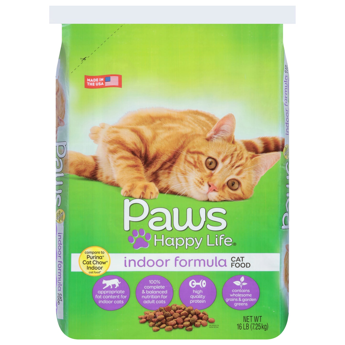 Paws Happy Life Indoor Formula Cat Food 16 lb