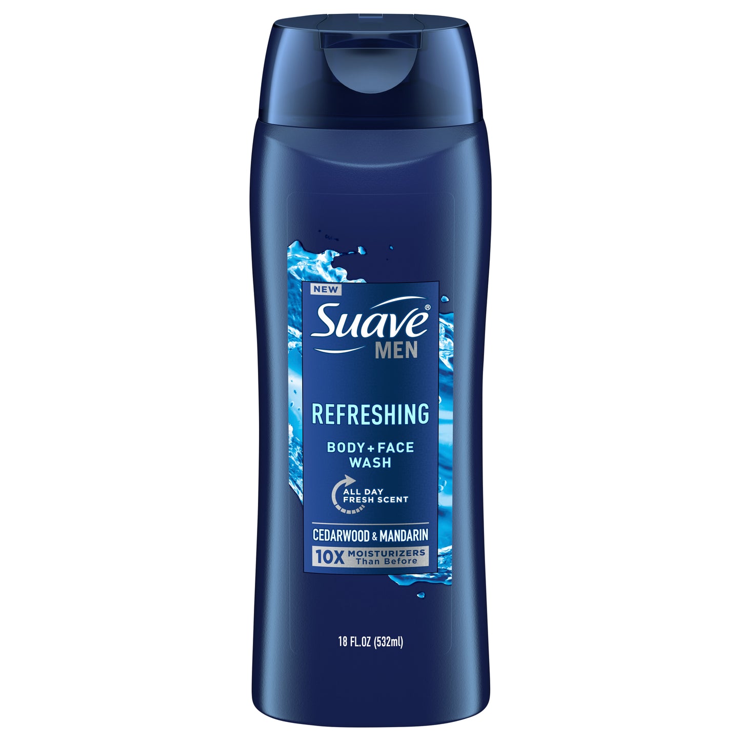 Suave Men Refreshing Face & Body Wash,