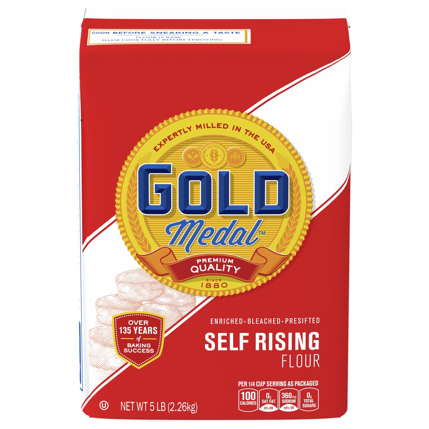 Gold Medal Premium Quality Self Rising Flour For Baking, 5 lb.