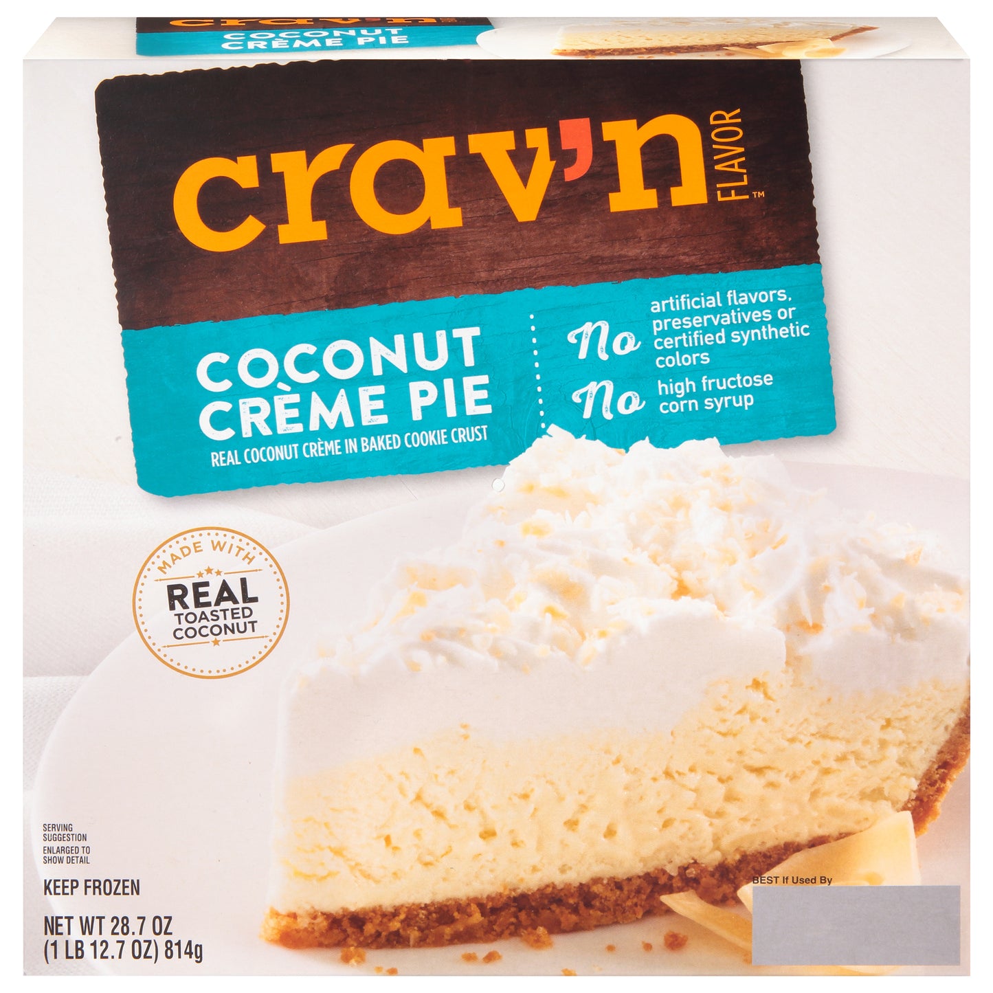 Crav'n Flavor Coconut Creme Pie 28.7 oz