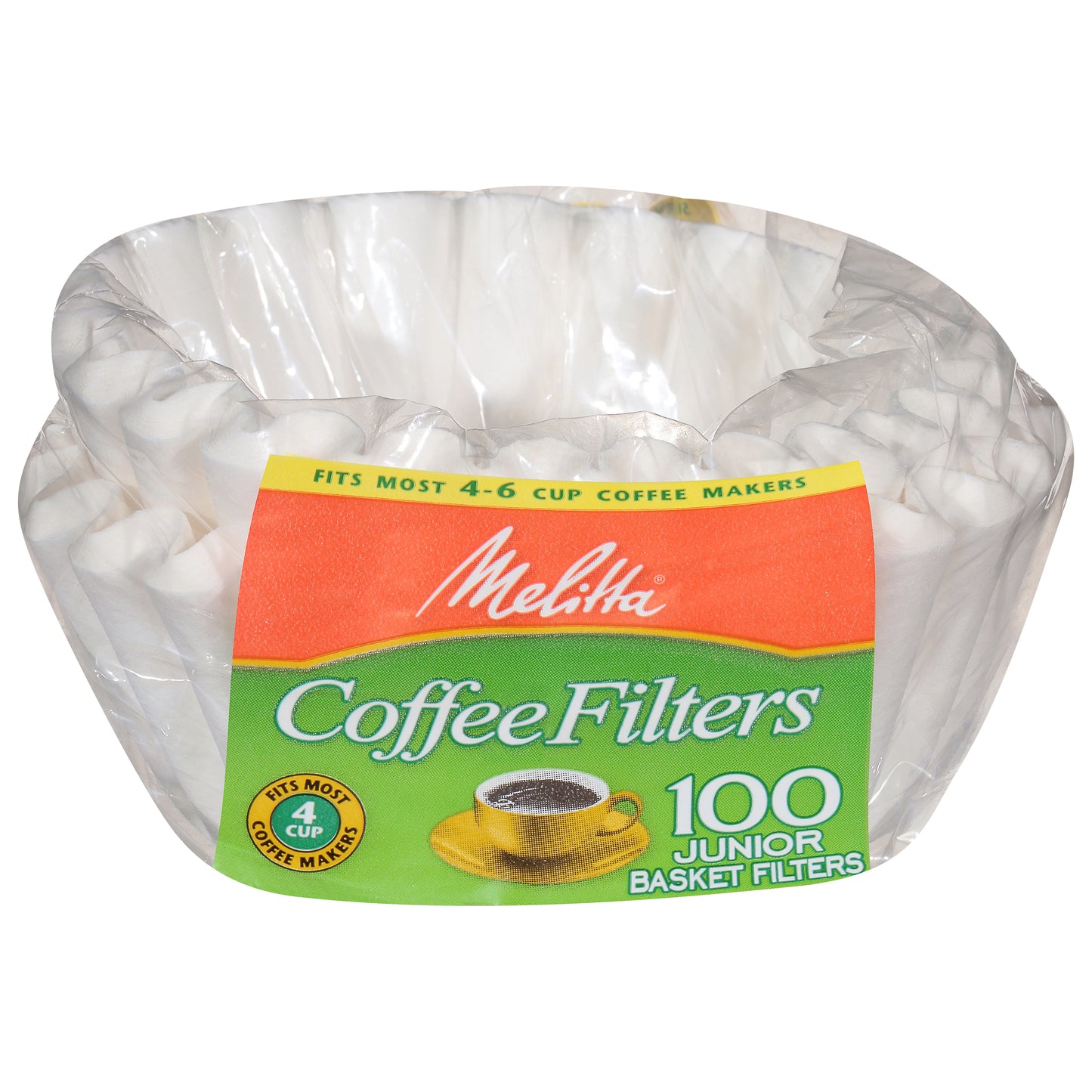 Melitta Junior Basket Coffee Filters 100 ea