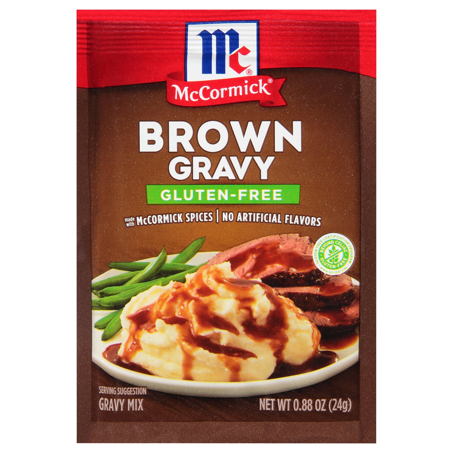 McCormick Brown Gravy Mix - Gluten Free, 0.88 oz