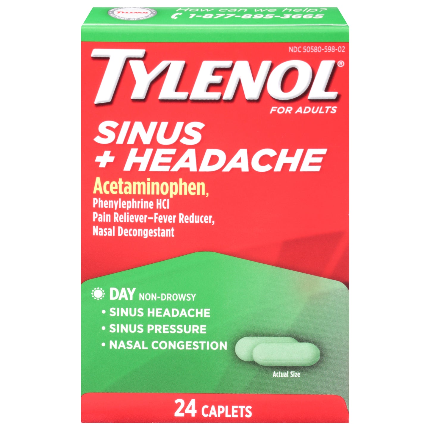 Tylenol Sinus + Headache 24 Caplets