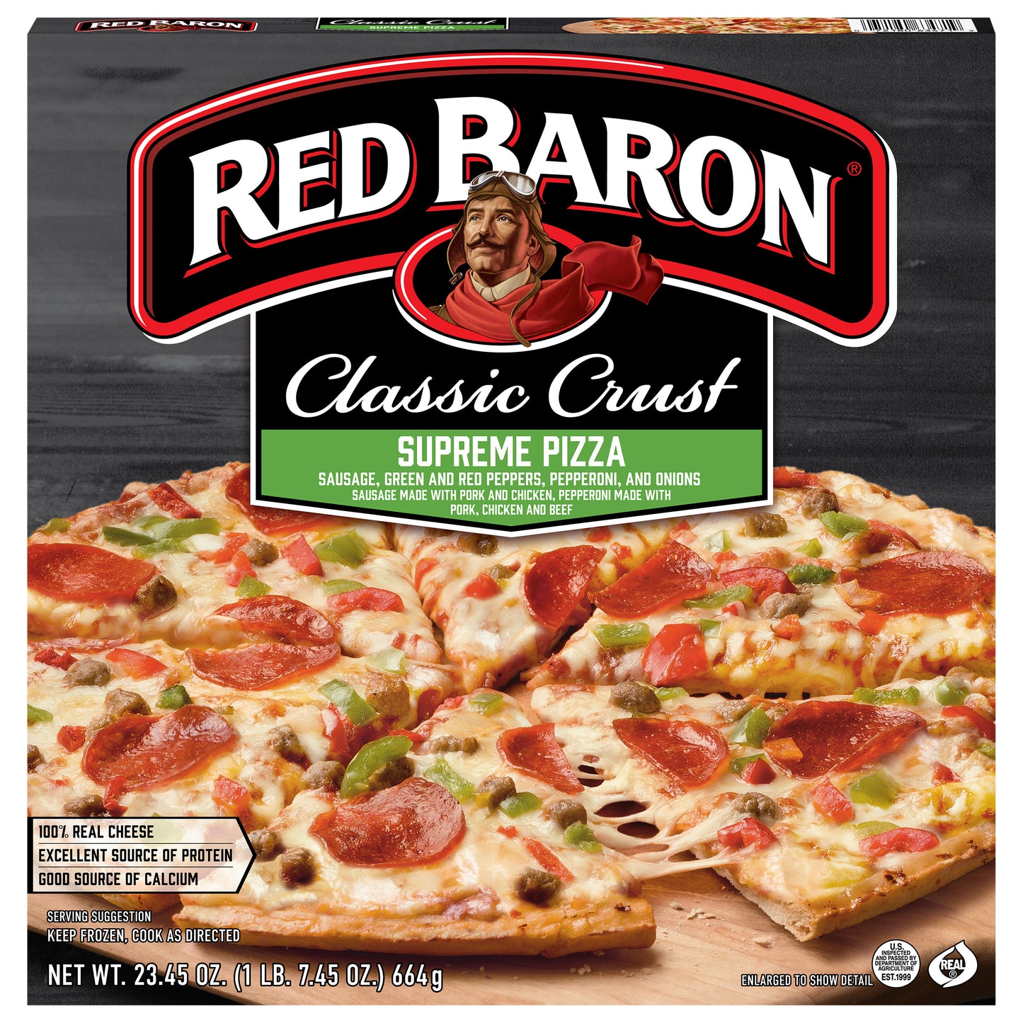 Red Baron Classic Crust Supreme Pizza 23.45 oz