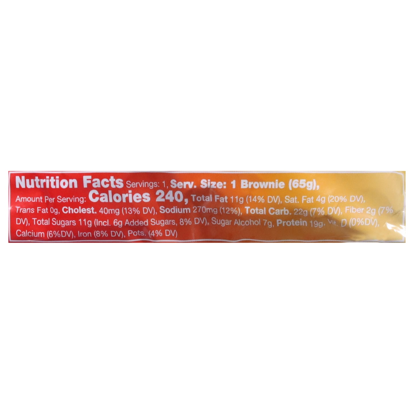 Prime Bites Protein Cookie Dough Brownie 2.29 oz