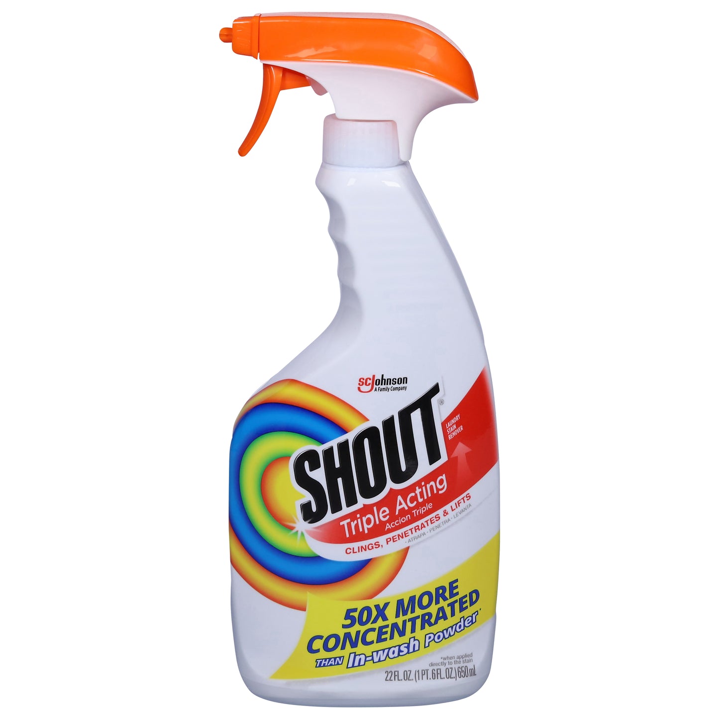 Shout Triple-Acting Laundry Stain Remover 22 fl oz
