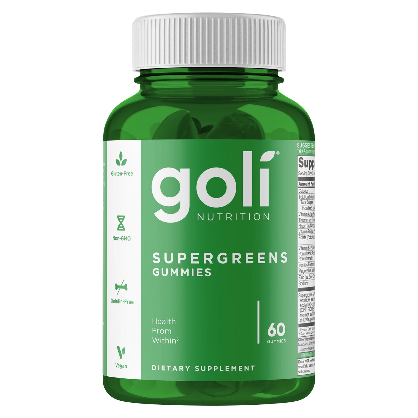Goli Supergreens Gummies, 60ct