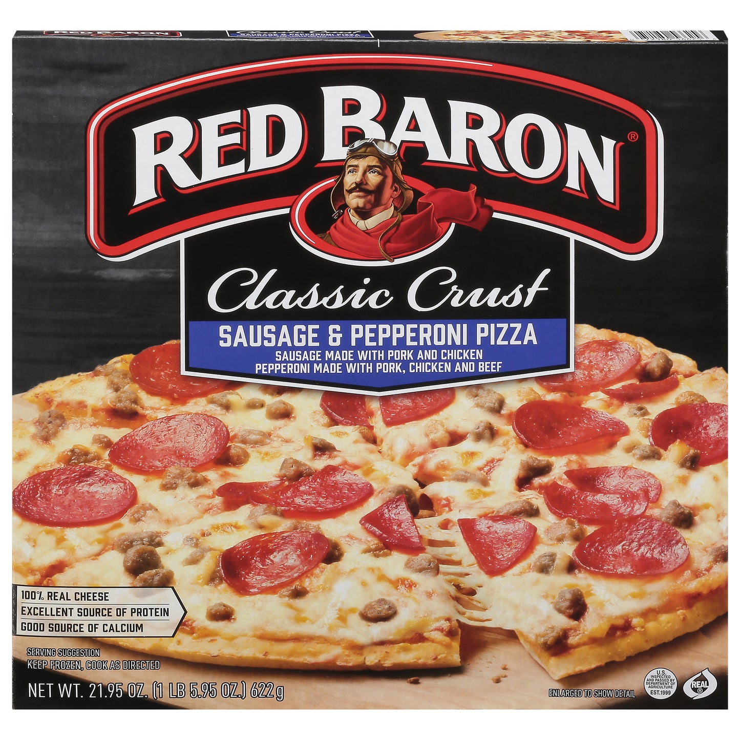 Red Baron Classic Crust Sausage & Pepperoni Pizza 21.95 oz