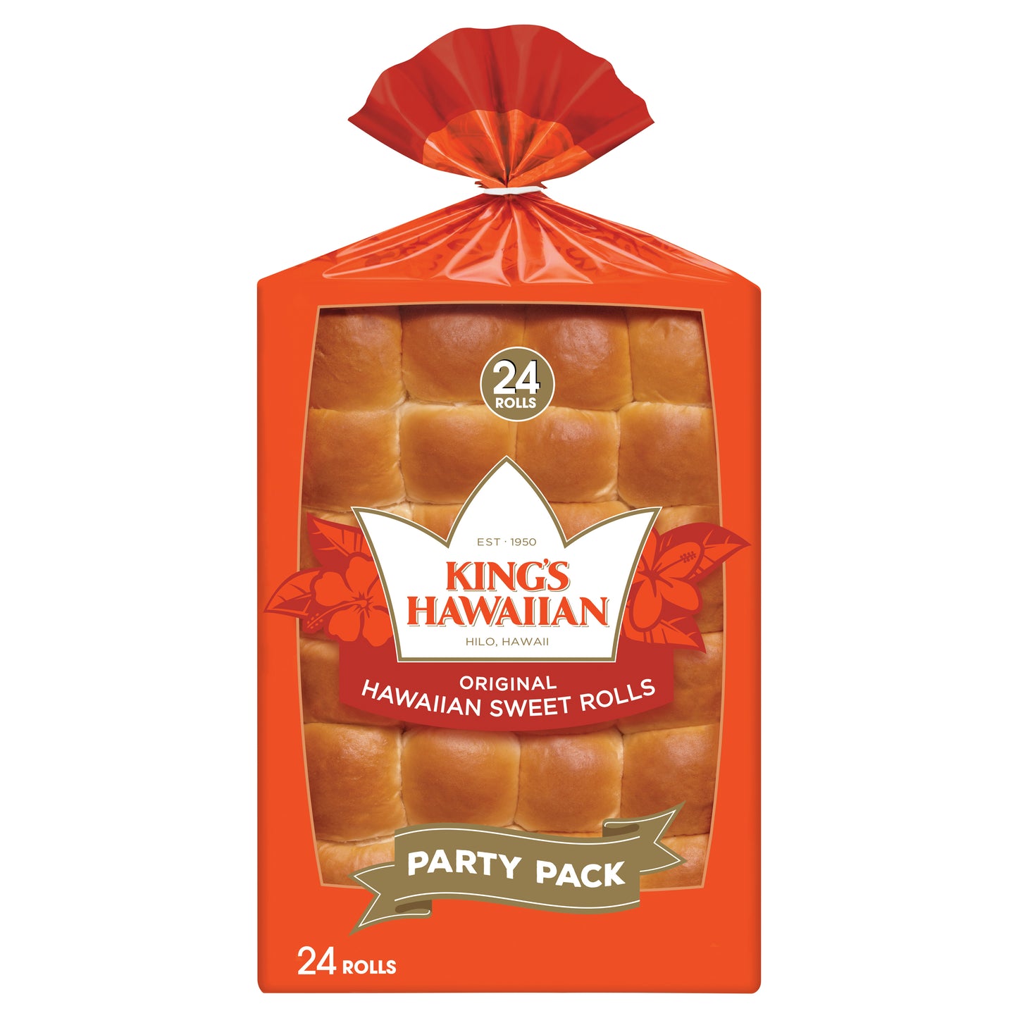 King's Hawaiian Party Pack Original Hawaiian Sweet Rolls 24 ea