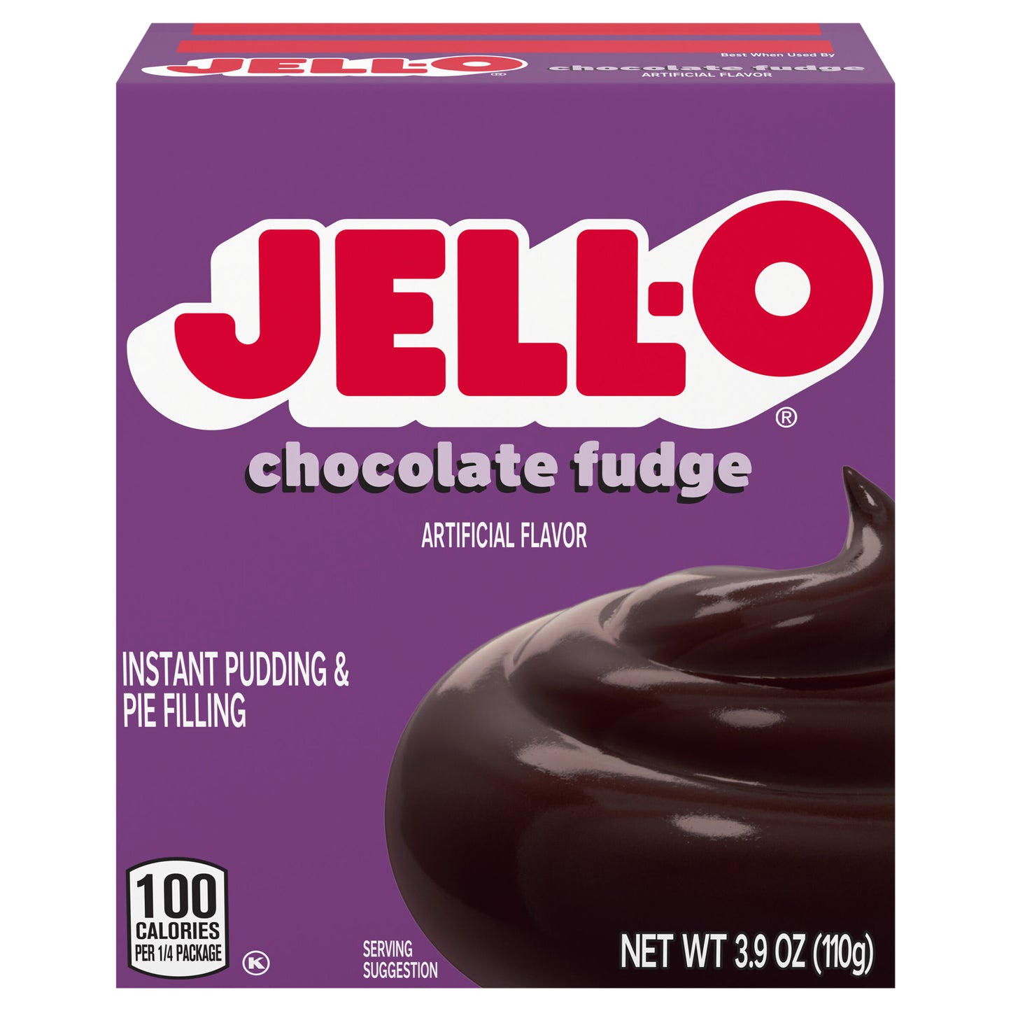 Jell-O Chocolate Fudge Artificially Flavored Instant Pudding & Pie Filling Mix, 3.9 oz Box
