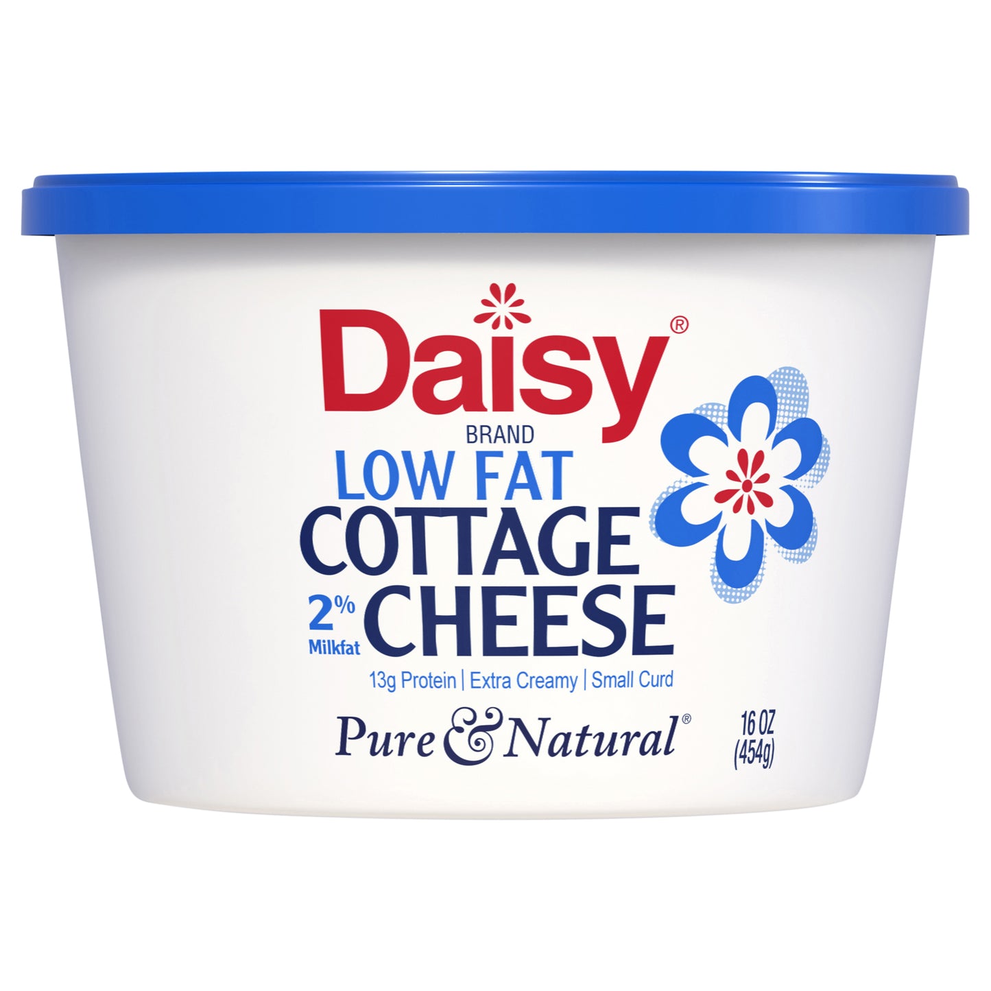 Daisy Pure and Natural 2% Low Fat Cottage Cheese 16 oz