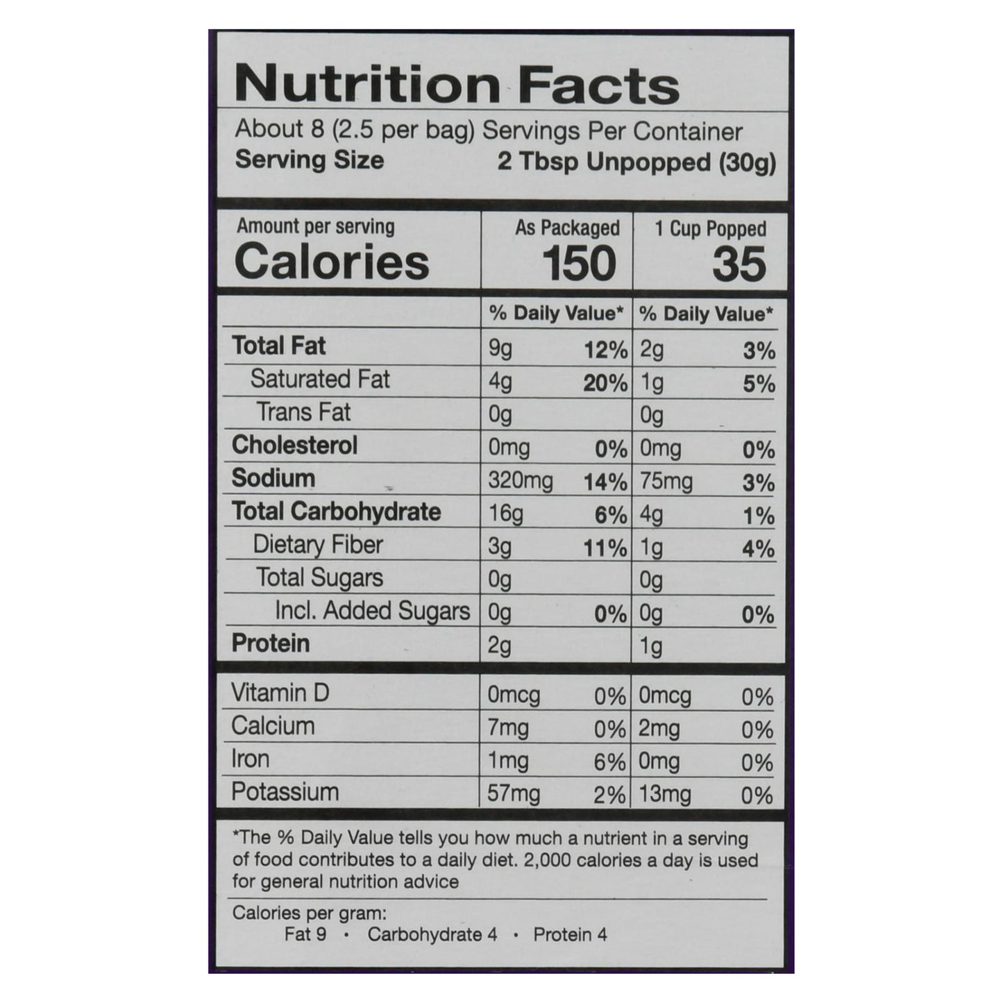 Cousin Willie's 3 Pack Movie Theater Butter Microwave Popcorn 3 ea