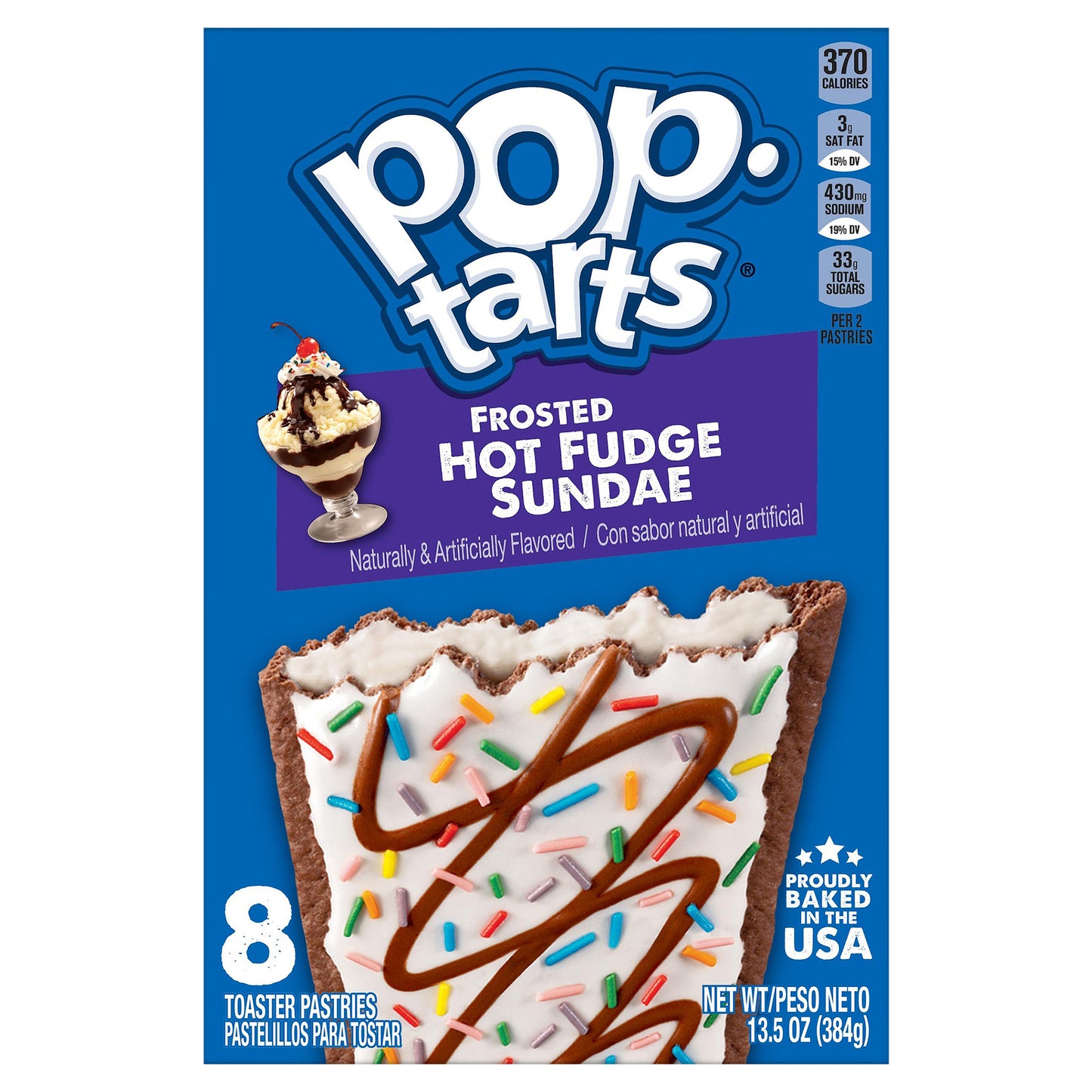 Pop-Tarts Frosted Hot Fudge Sundae Toaster Pastries 8 ea