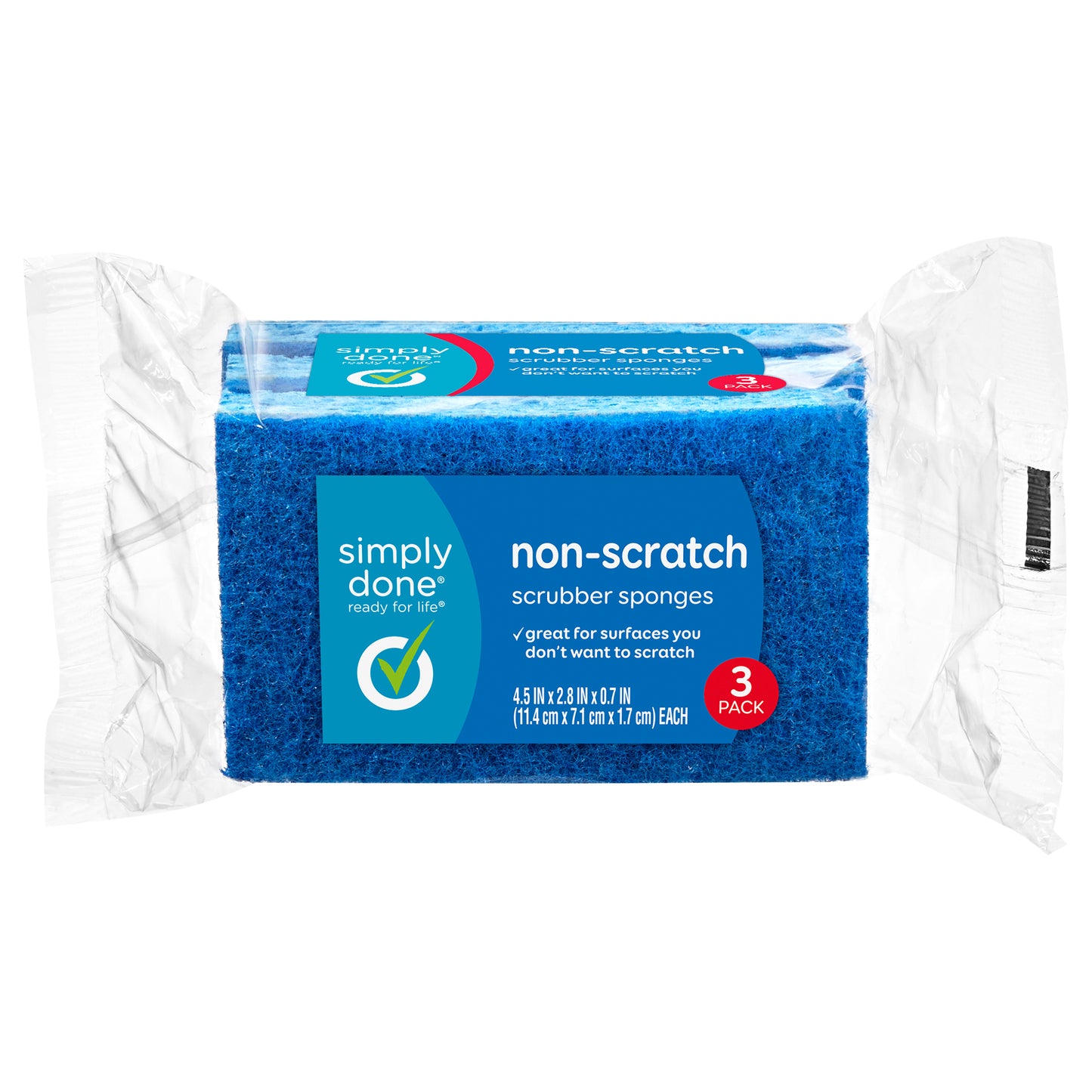 Simply Done Non-Scratch Scrubber Sponges 3 ea