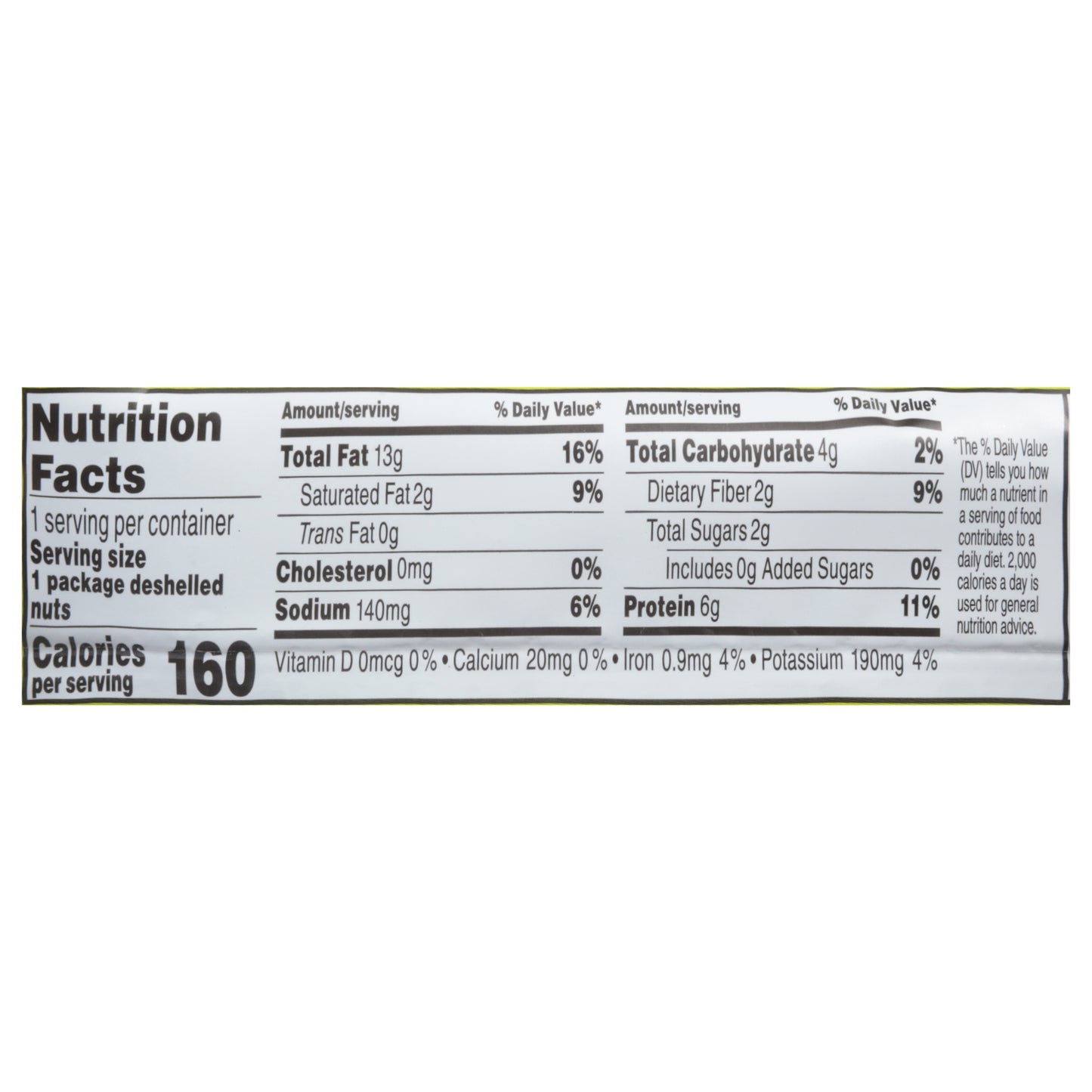 Nut Harvest In-Shell Sea Salted Pistachios 1.75 oz