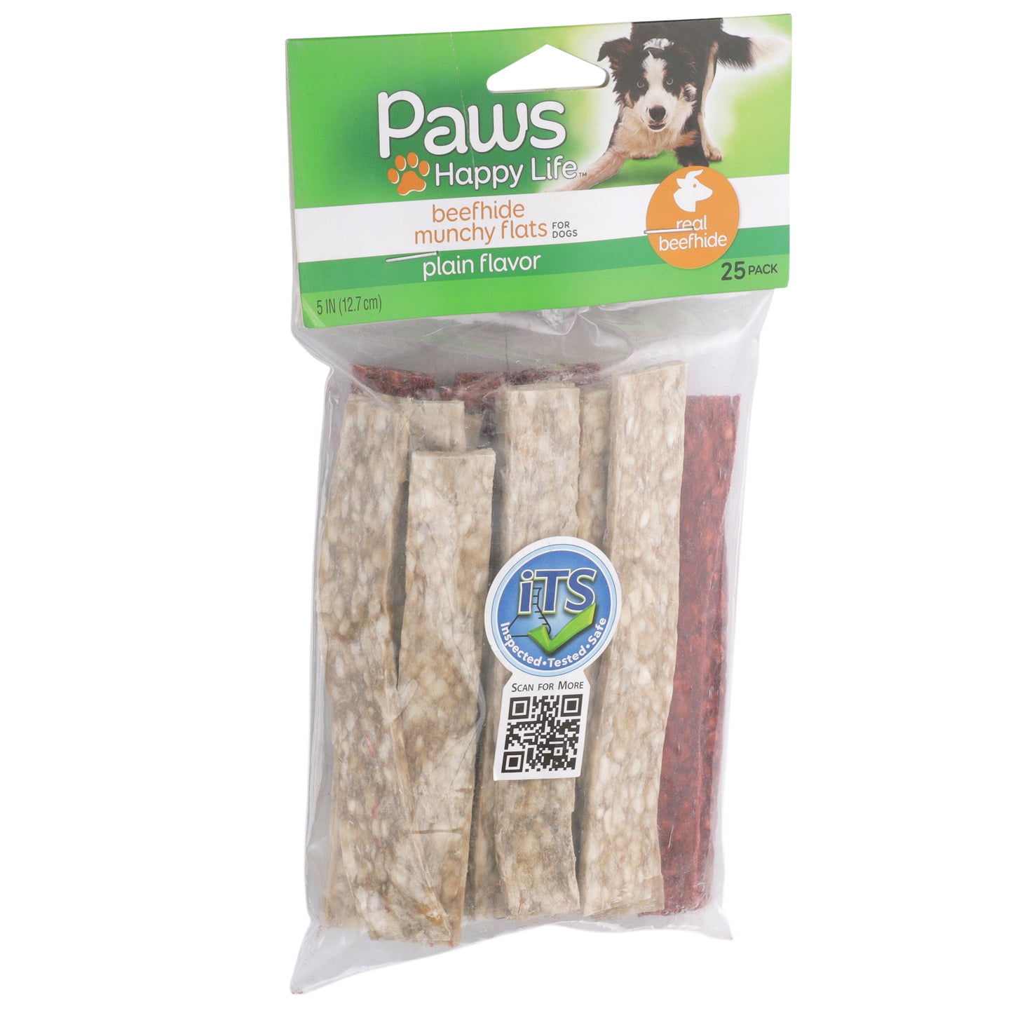 Plain Flavor Beefhide Munchy Flats For Dogs